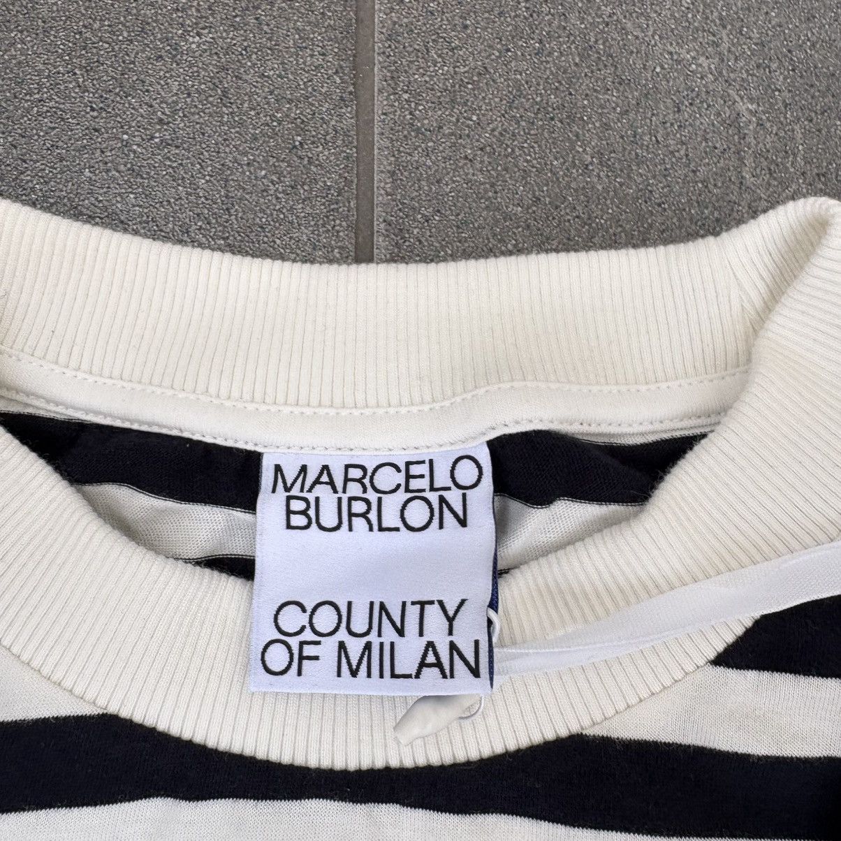 Marcelo Burlon Marcelo Burlon County of Milan headletter stripe basic tee Size US M / EU 48-50 / 2 - 4 Thumbnail