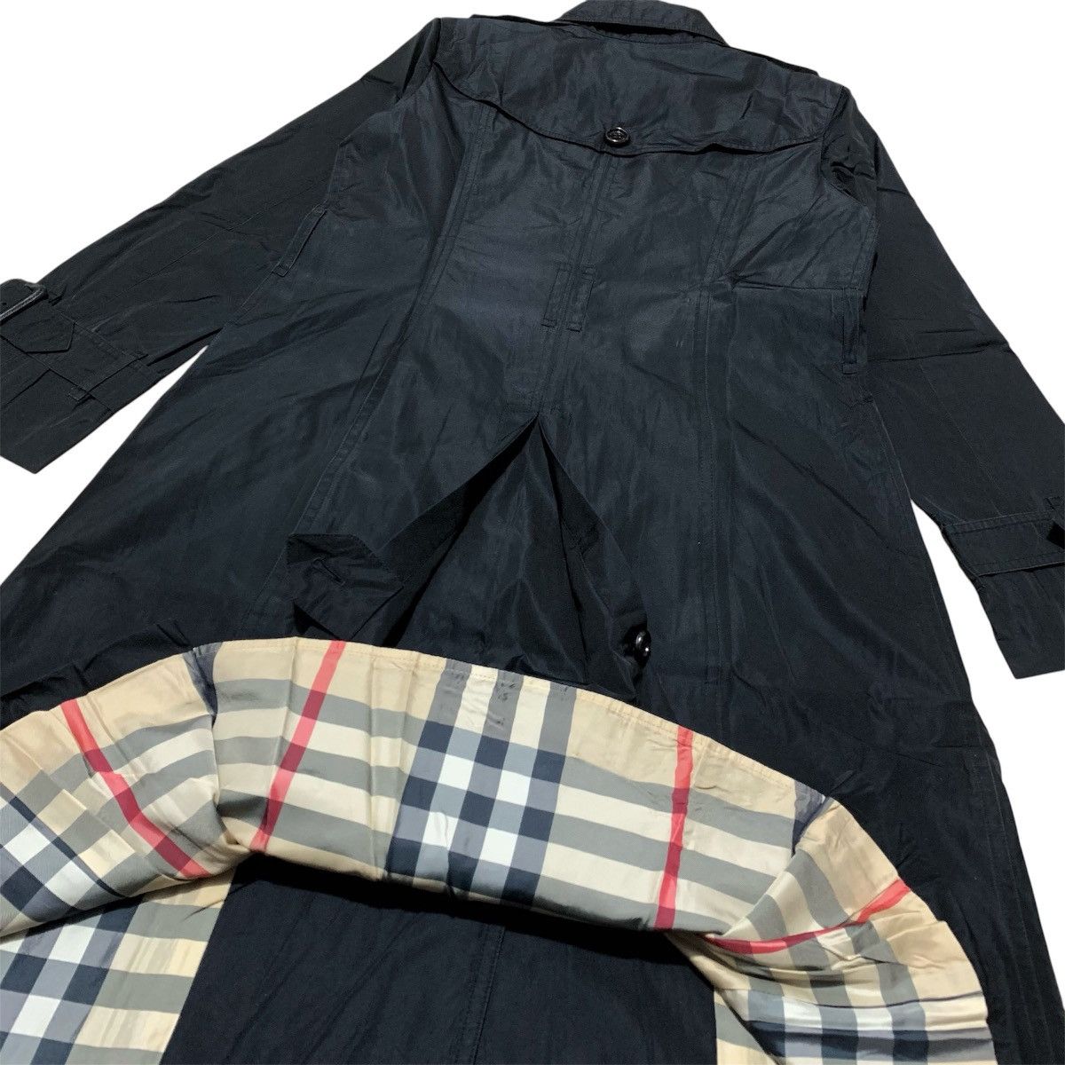 Burberry Vintage 90s Burberry Long Coat Nova Check Size XS / US 0-2 / IT 36-38 - 11 Thumbnail