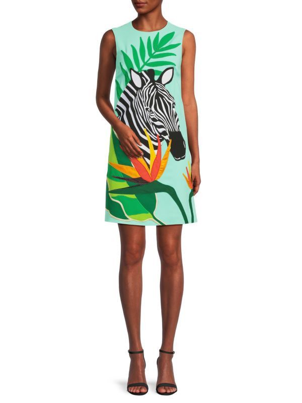 Dolce & Gabbana o1y0825 Mini Dress in Multicolor Size XS / US 0-2 / IT 36-38 - 2 Thumbnail