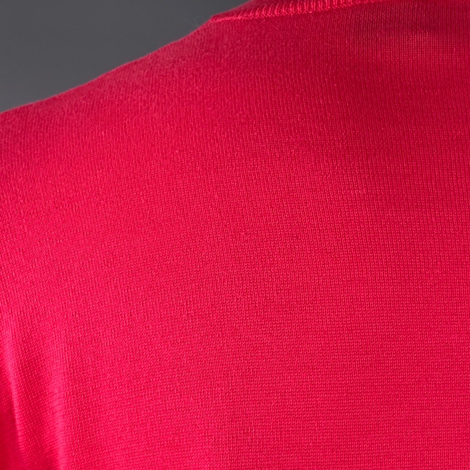 Ralph Lauren Size M Fuchsia Pink Cotton Crew Neck Pullover Size M / US 6-8 / IT 42-44 - 6 Thumbnail