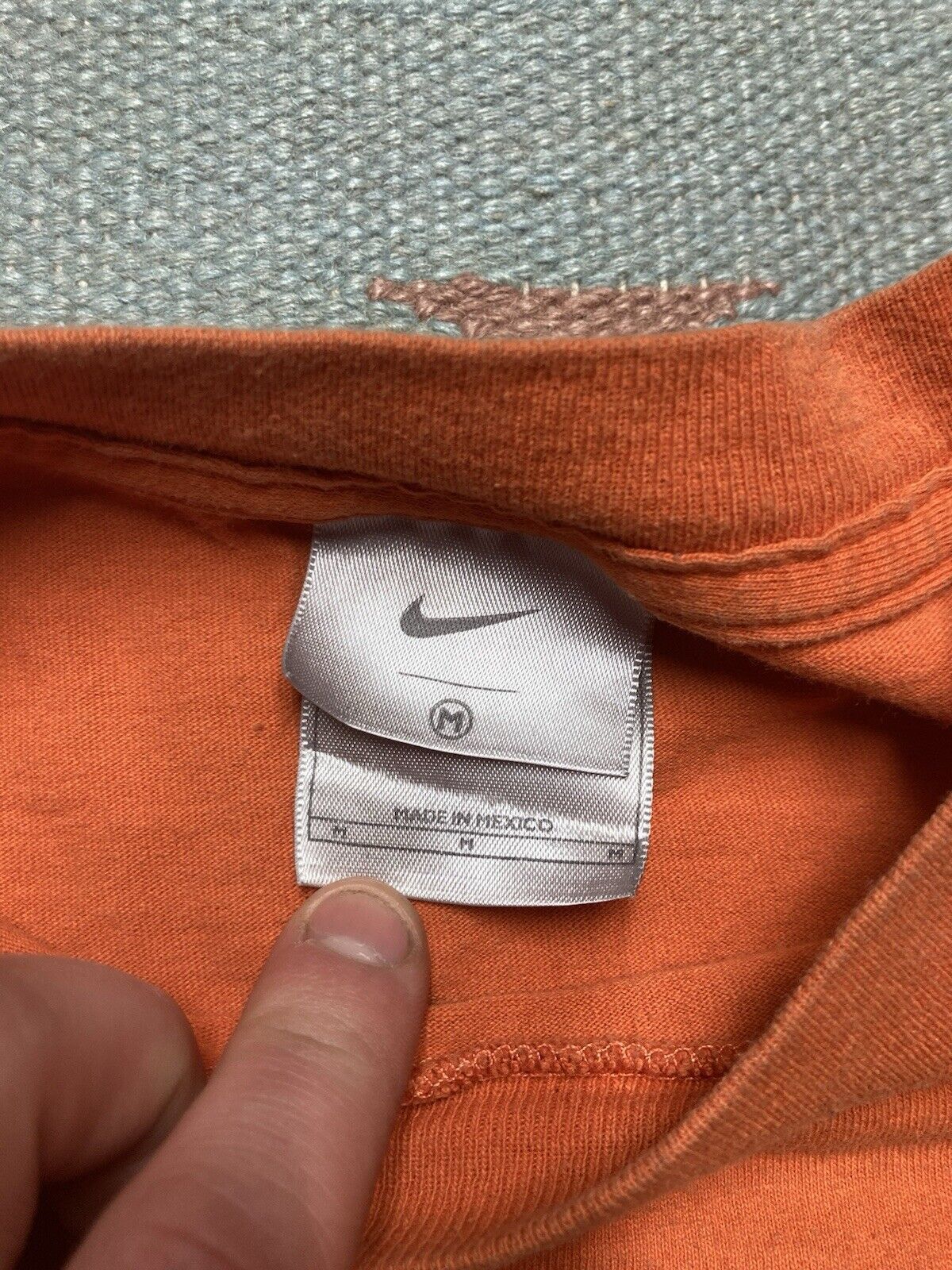 Nike × Vintage Vtg t shirt Nike athletic department y2k orange adult medium Size US M / EU 48-50 / 2 - 6 Thumbnail