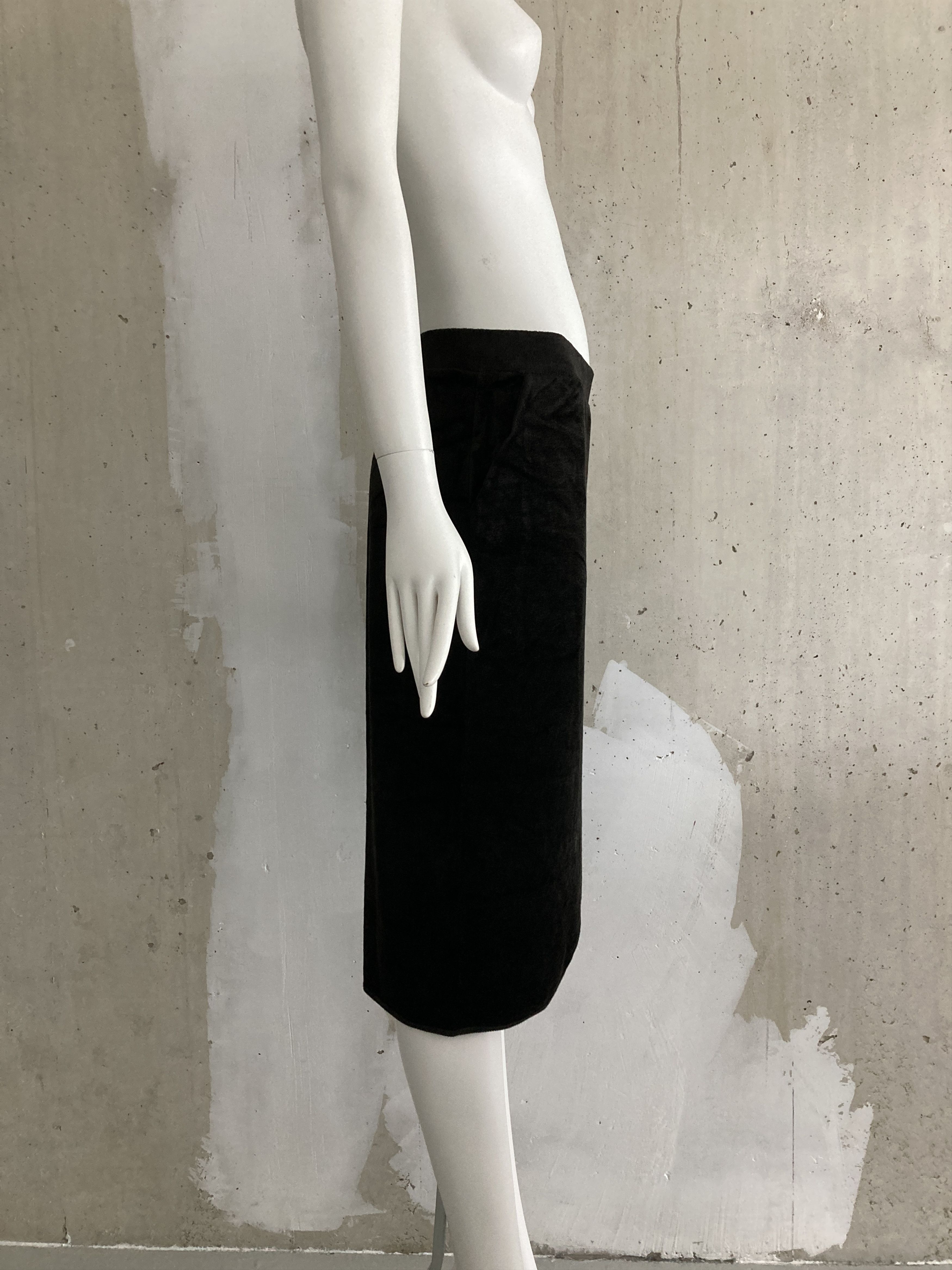 Maison Margiela Line 6 FW2007 Velvet Skirt Size 28" / US 6 / IT 42 - 4 Thumbnail