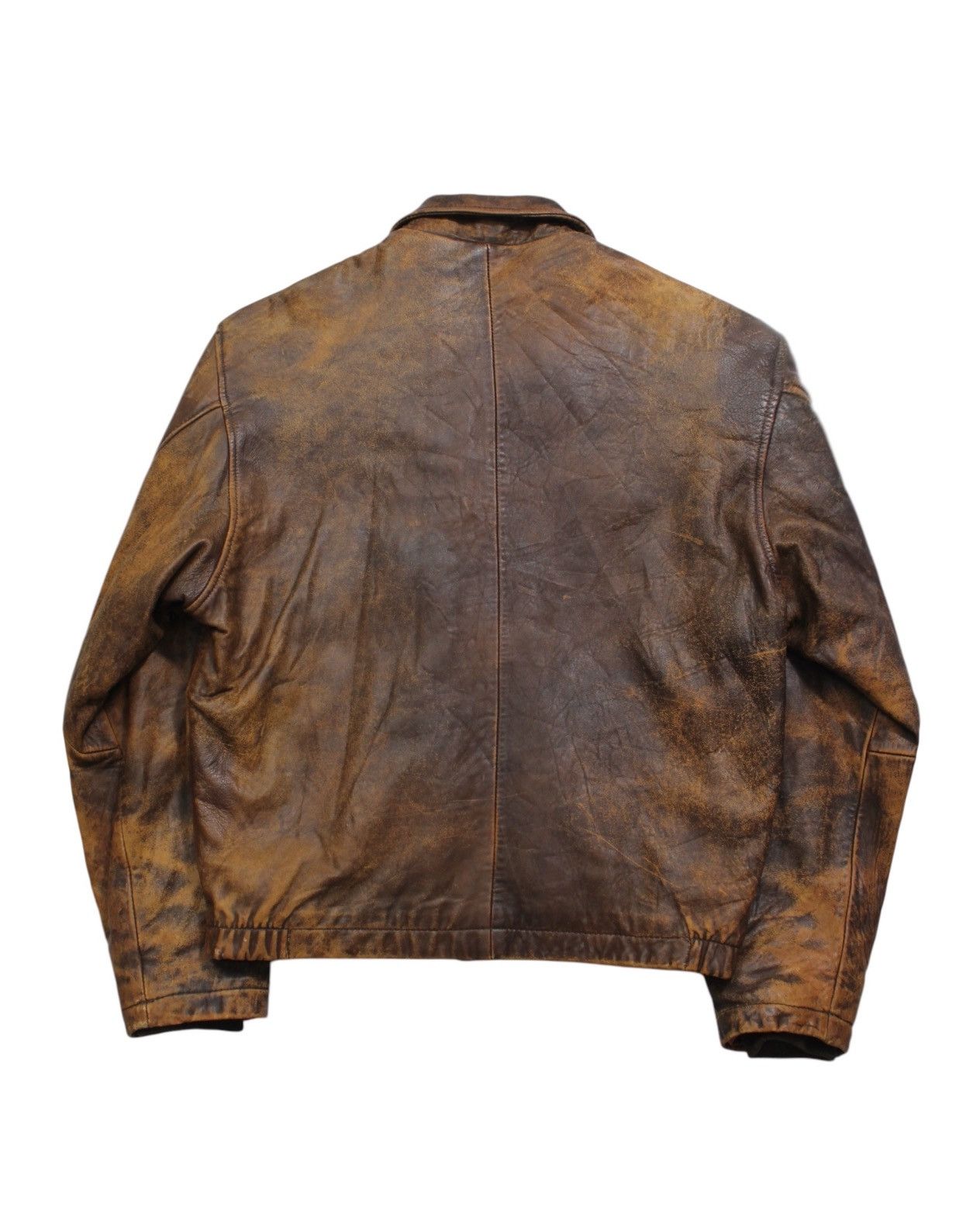 Vintage 2000S FRENCH AIR FORCE BY CHARLES MAC HOPE LEATHER JACKET Size US M / EU 48-50 / 2 - 4 Thumbnail