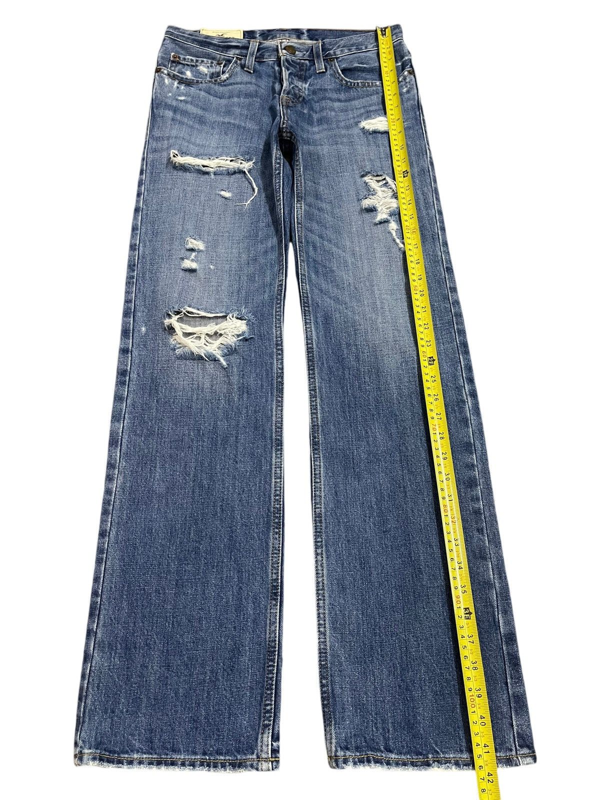 Sugar Cane Vintage Japanese Brand Blue Wash Distressed Style Loose Jean Size US 30 / EU 46 - 12 Thumbnail