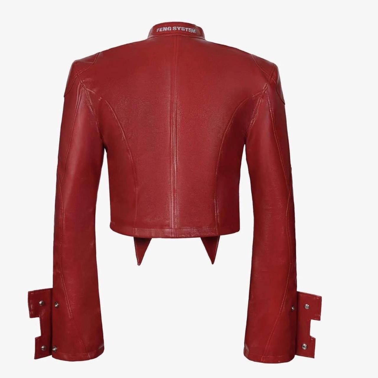 Other Feng System Red leather jacket Size US S / EU 44-46 / 1 - 2 Thumbnail