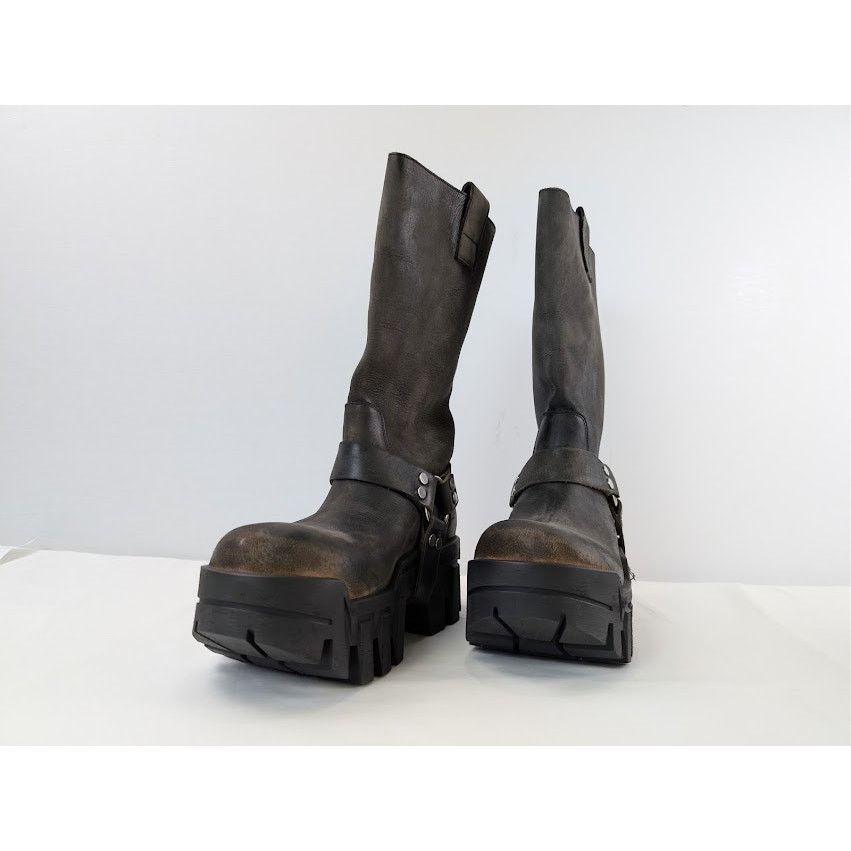 Balenciaga o1rshd1 Q:2 / Bulldozer Harness Boots in Faded Black Size US 9 / EU 42 - 8 Thumbnail