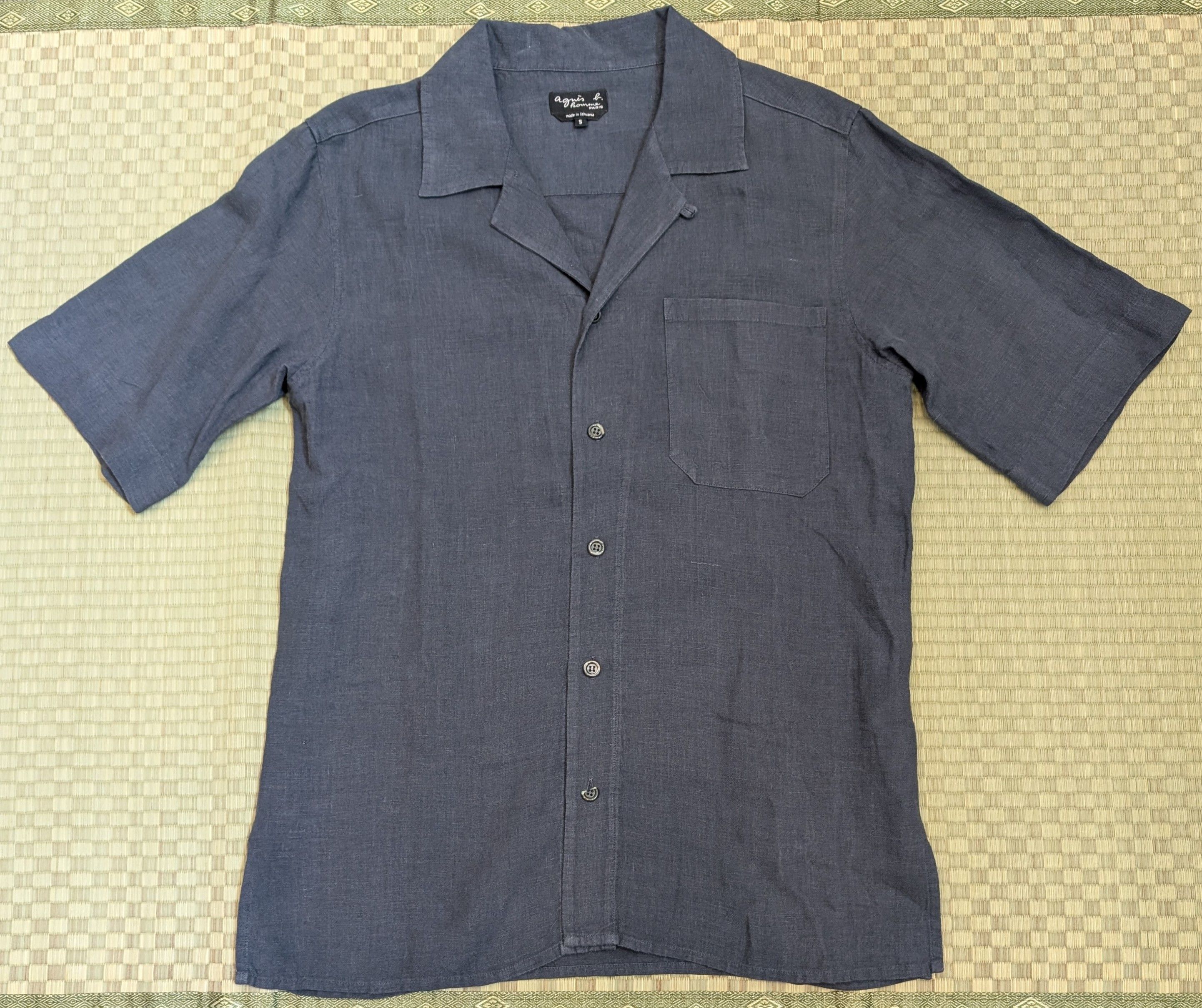 agnes b. Agnes B. 100% Linen Magnum Shirt Made in Lithuania Size US S / EU 44-46 / 1 - 1 Thumbnail