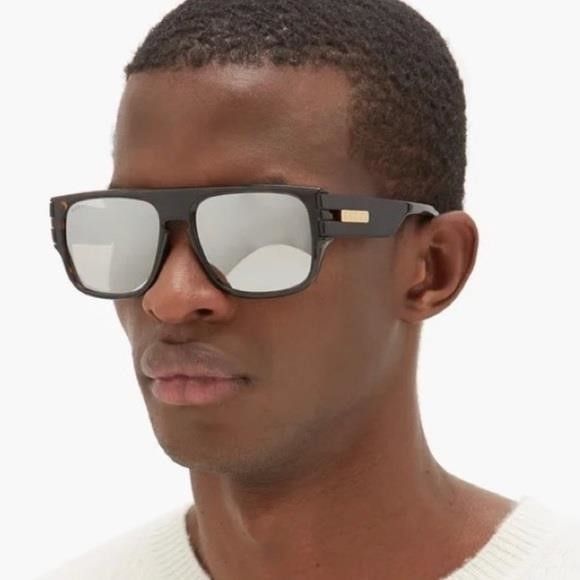 Gucci Authentic- New GUCCI SIlver Square Men's Sunglasses GG0664S Size ONE SIZE - 9 Thumbnail