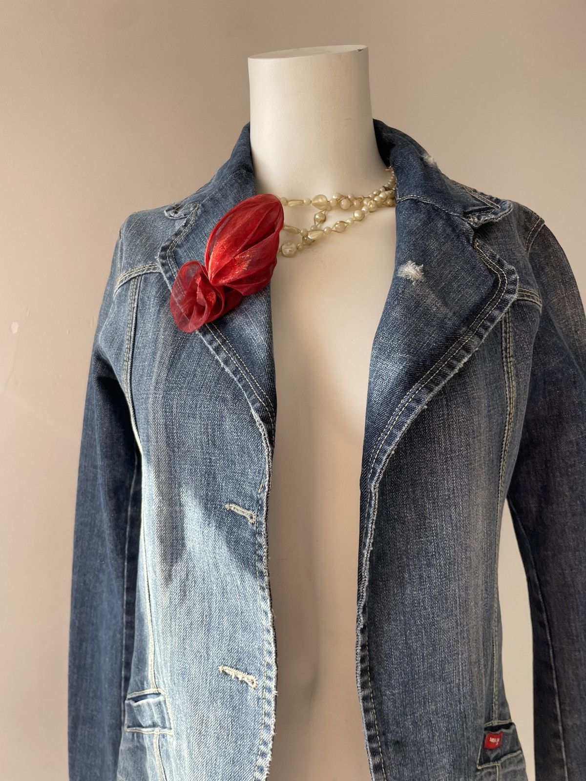 Vintage y2k denim jacket Size M / US 6-8 / IT 42-44 - 8 Thumbnail