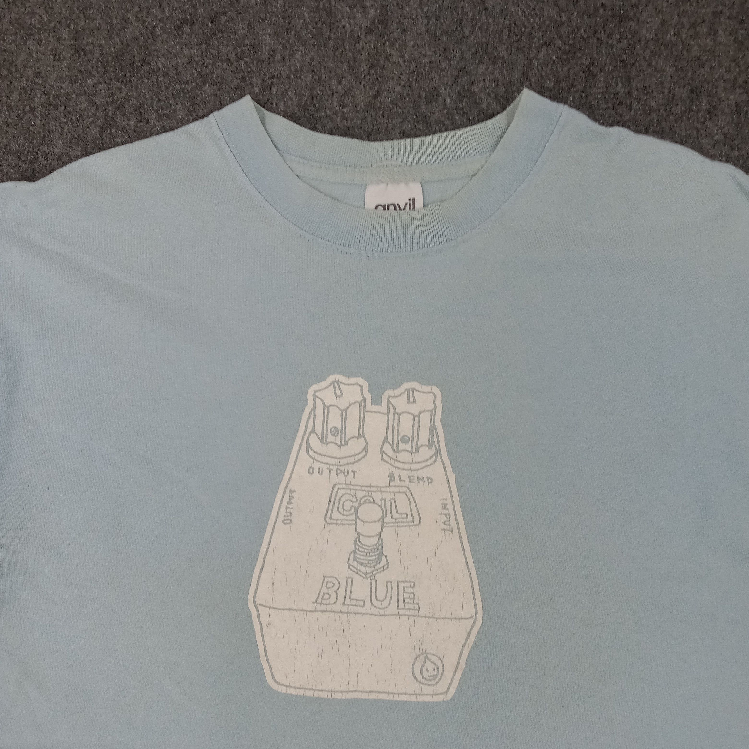 Vintage Coil Blue American Guitar Effect Art Tshirt Size US L / EU 52-54 / 3 - 2 Thumbnail