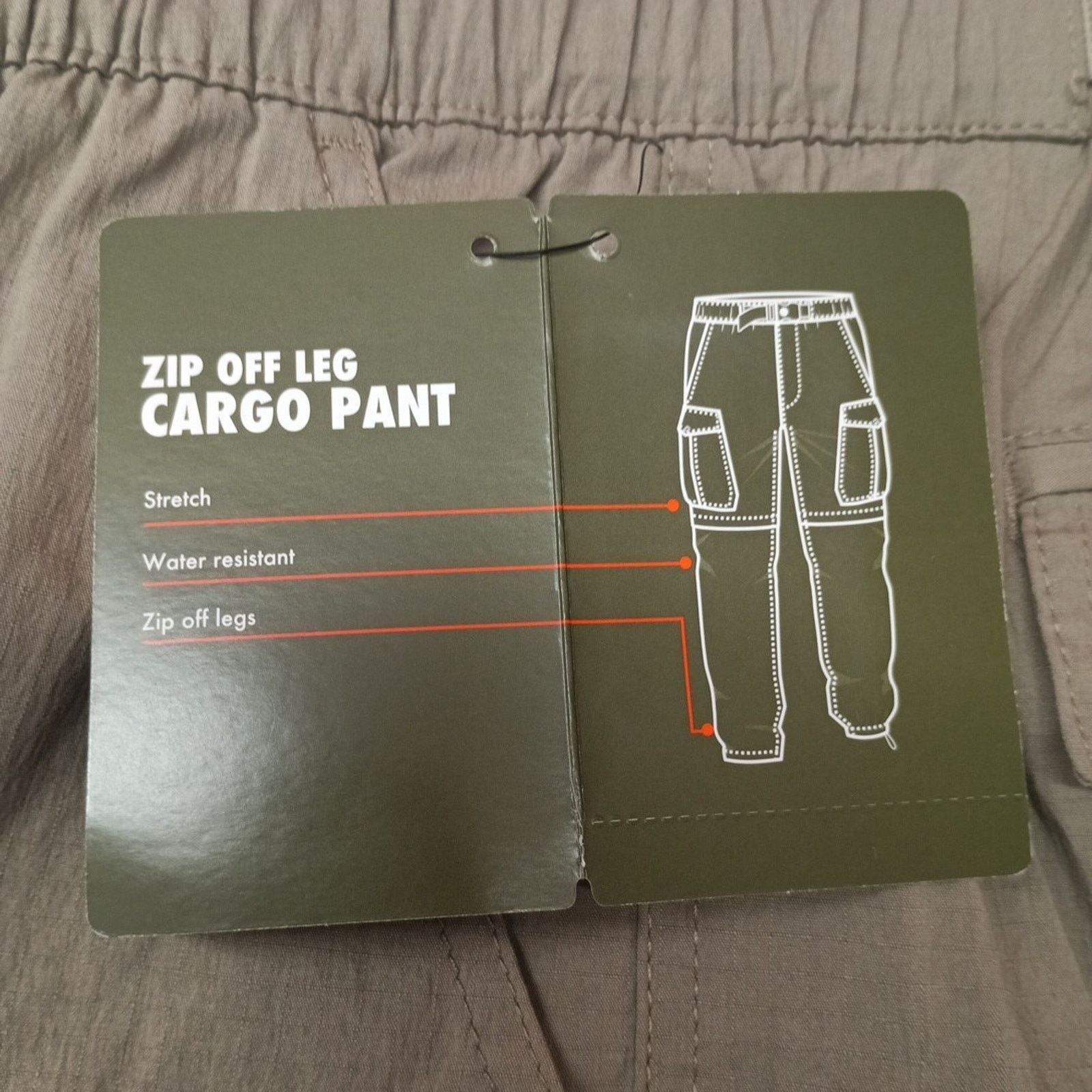 Other Ozark Trail Zip Off Convert Cargo Pants Men's Sz 34x30 Taupe Size US 34 / EU 50 - 3 Thumbnail