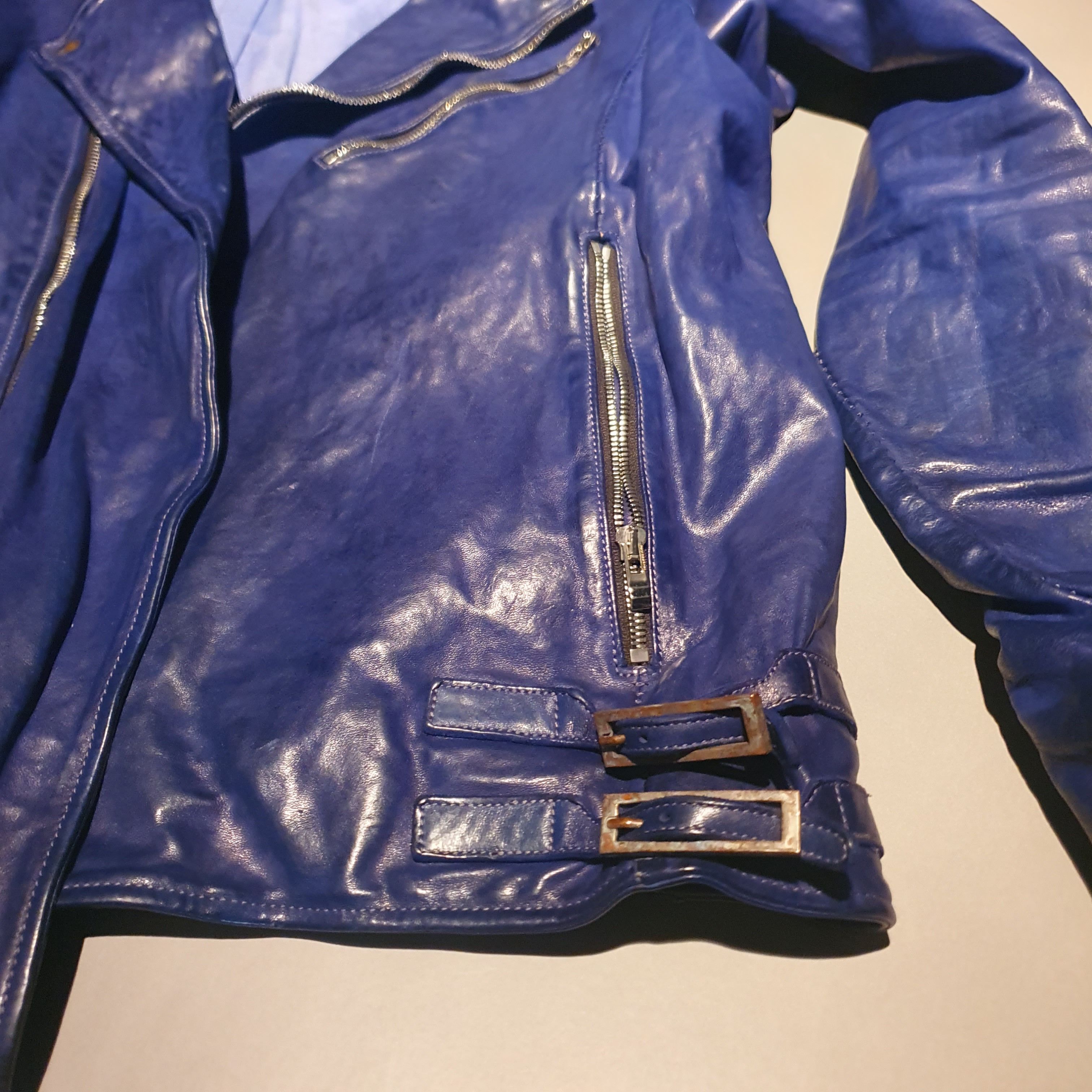 Incarnation Incarnation submarine blue leather jacket Size US M / EU 48-50 / 2 - 5 Thumbnail