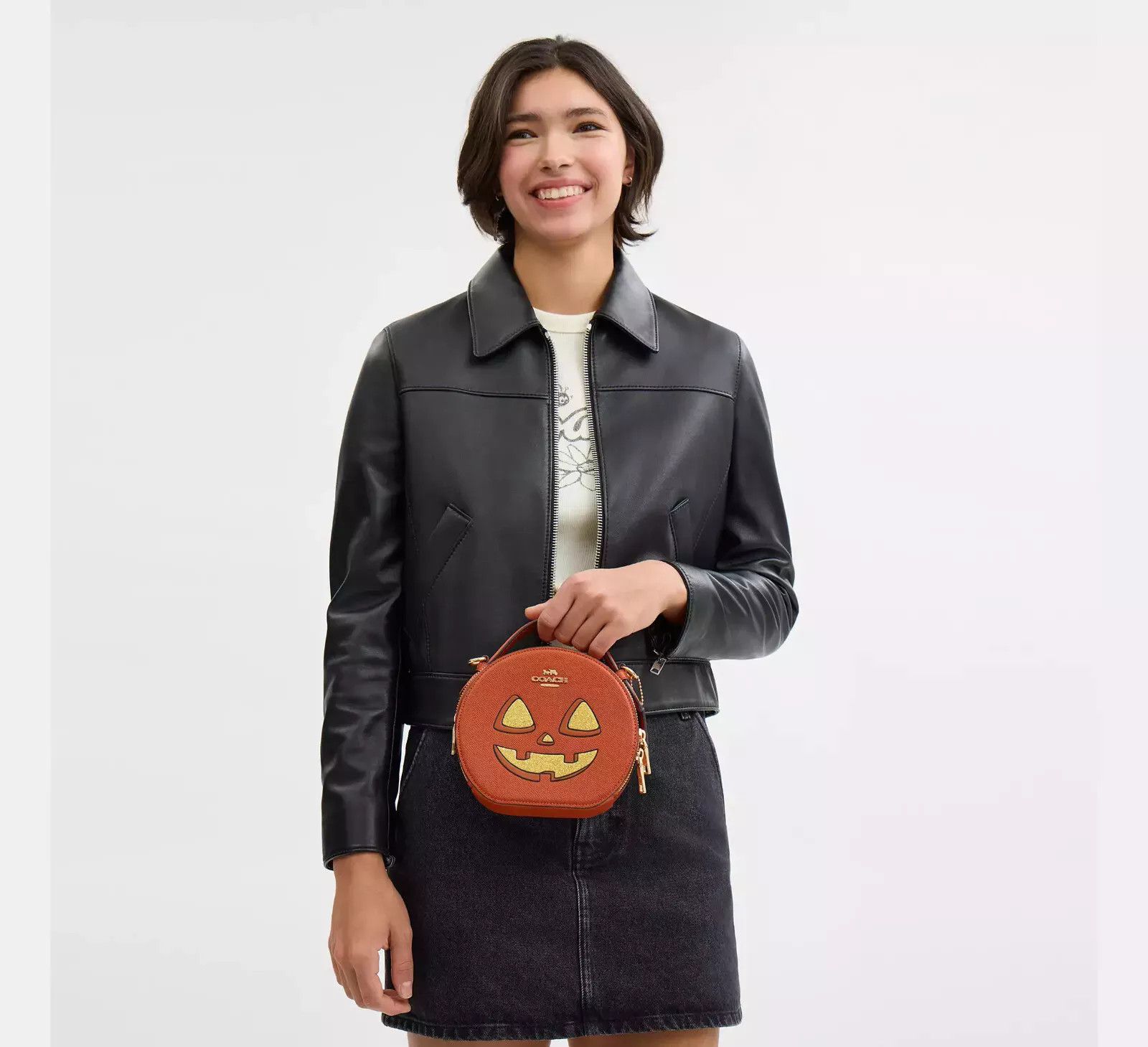 Coach Canteen Crossbody Bag With Halloween Pumpkin Print CW468 Size ONE SIZE - 9 Thumbnail