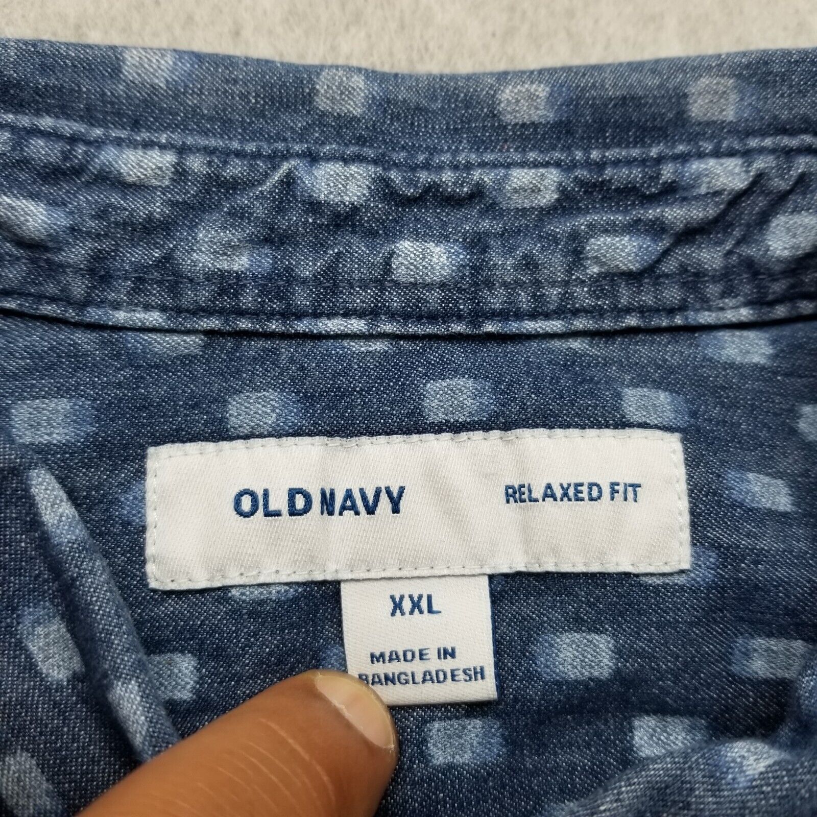 Old Navy Old Navy Shirt Mens 2XL Blue Button Up Short Sleeve Pocket Size US XXL / EU 58 / 5 - 6 Thumbnail