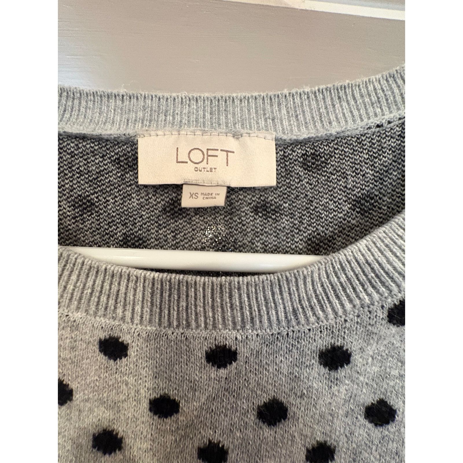 Loft LOFT Outlet Polka Dot Sweater Women’s XS Long Sleeve Size XS / US 0-2 / IT 36-38 - 3 Thumbnail