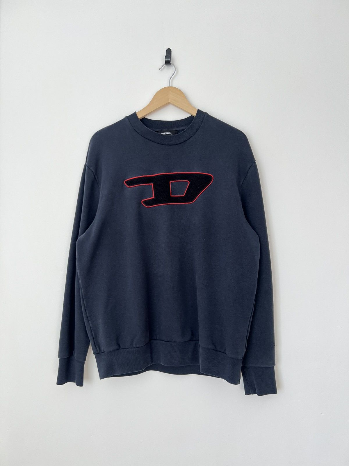 Diesel × Streetwear × Vintage Rare Diesel Indigo Tech Sweatshirt