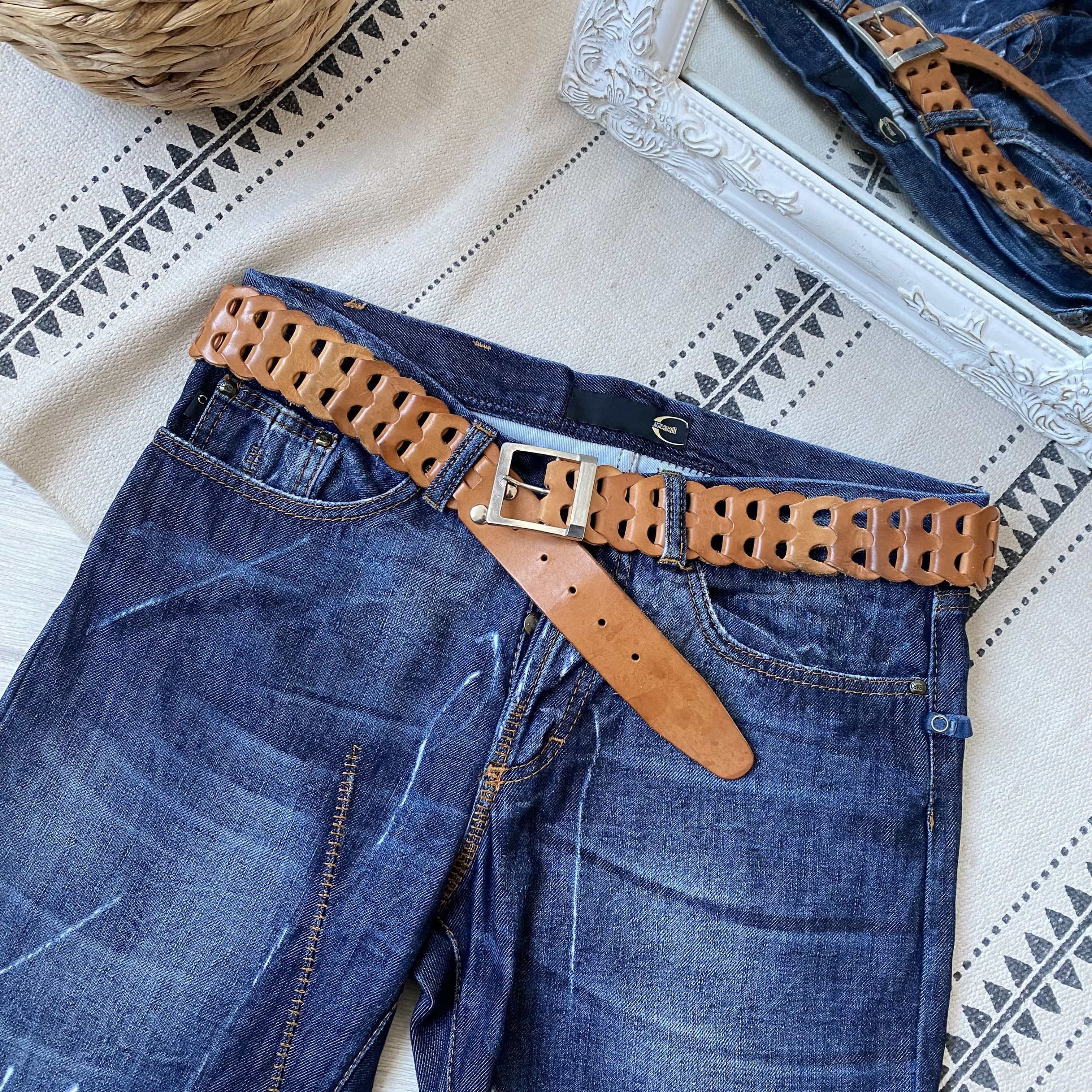 Cowboy Equipment Vintage Y2K leather belt american western style Size 36 - 1 Thumbnail