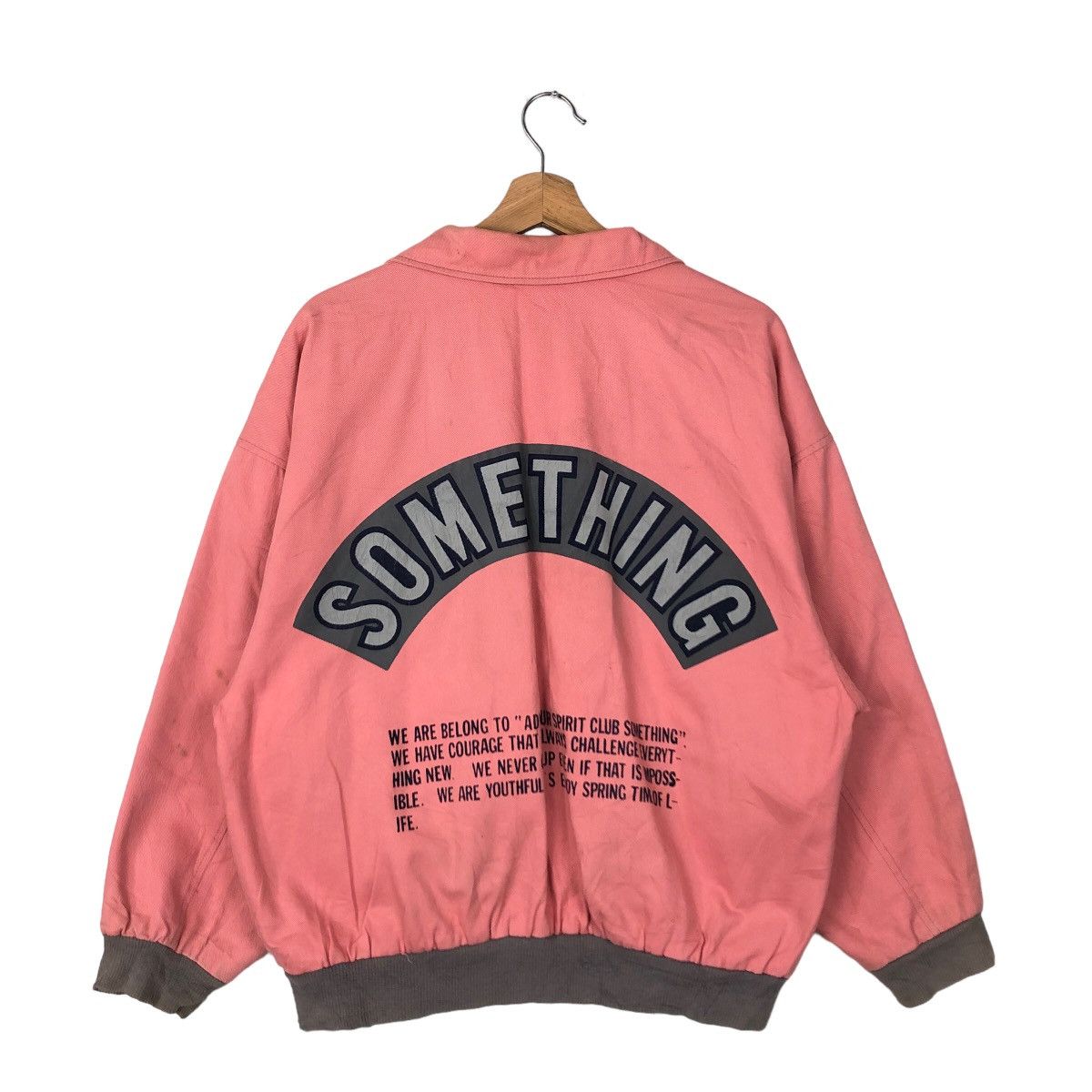 Japanese Brand 🔥90s VINTAGE BOMBER JACKET SOMETHING SPELL OUT ISSEY MIYAKE Size US M / EU 48-50 / 2 - 1 Thumbnail