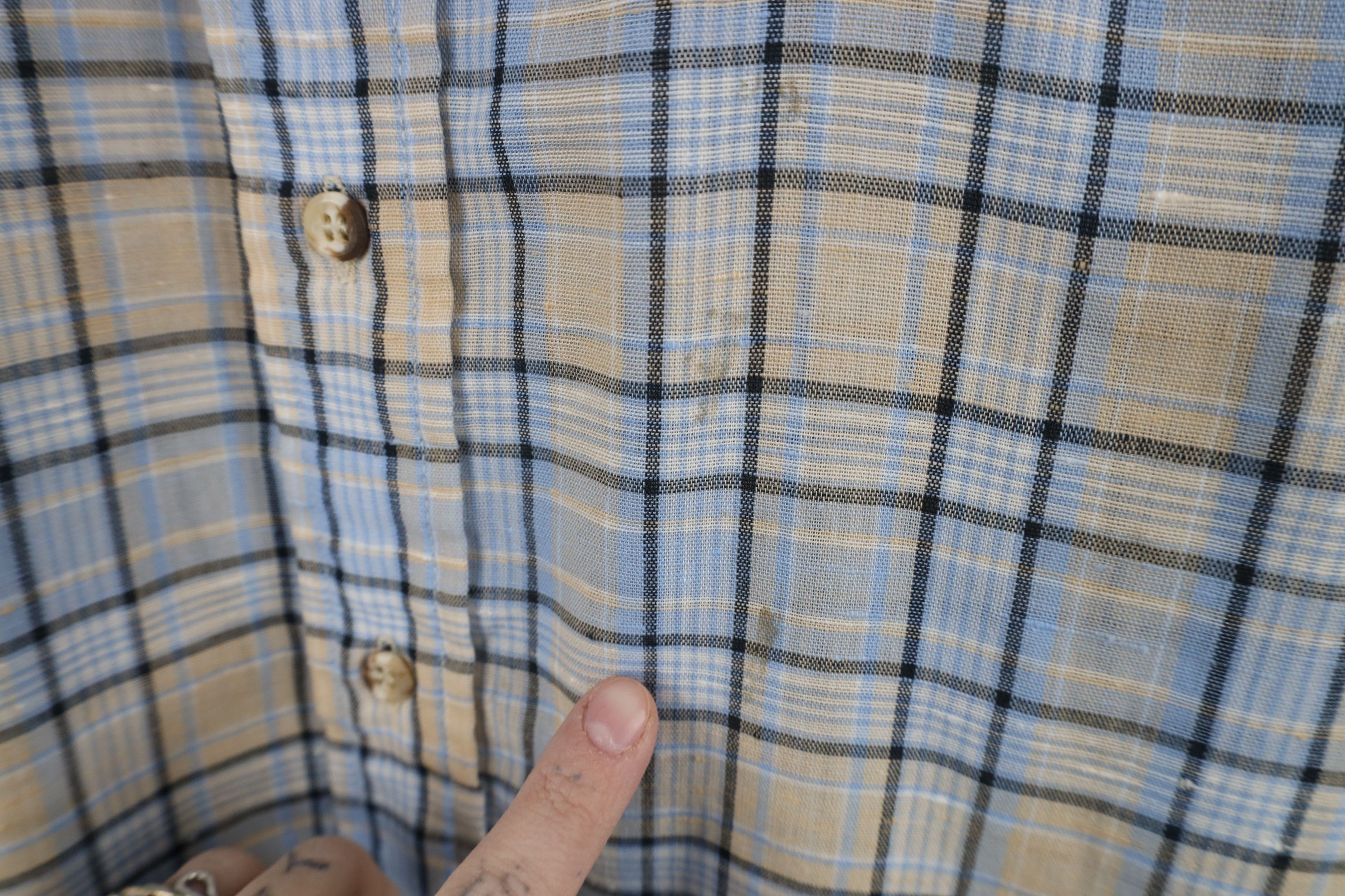 Levi's × Vintage Vintage 80s Levis Sheer Short Sleeve Button Down Shirt USA Size US L / EU 52-54 / 3 - 4 Thumbnail