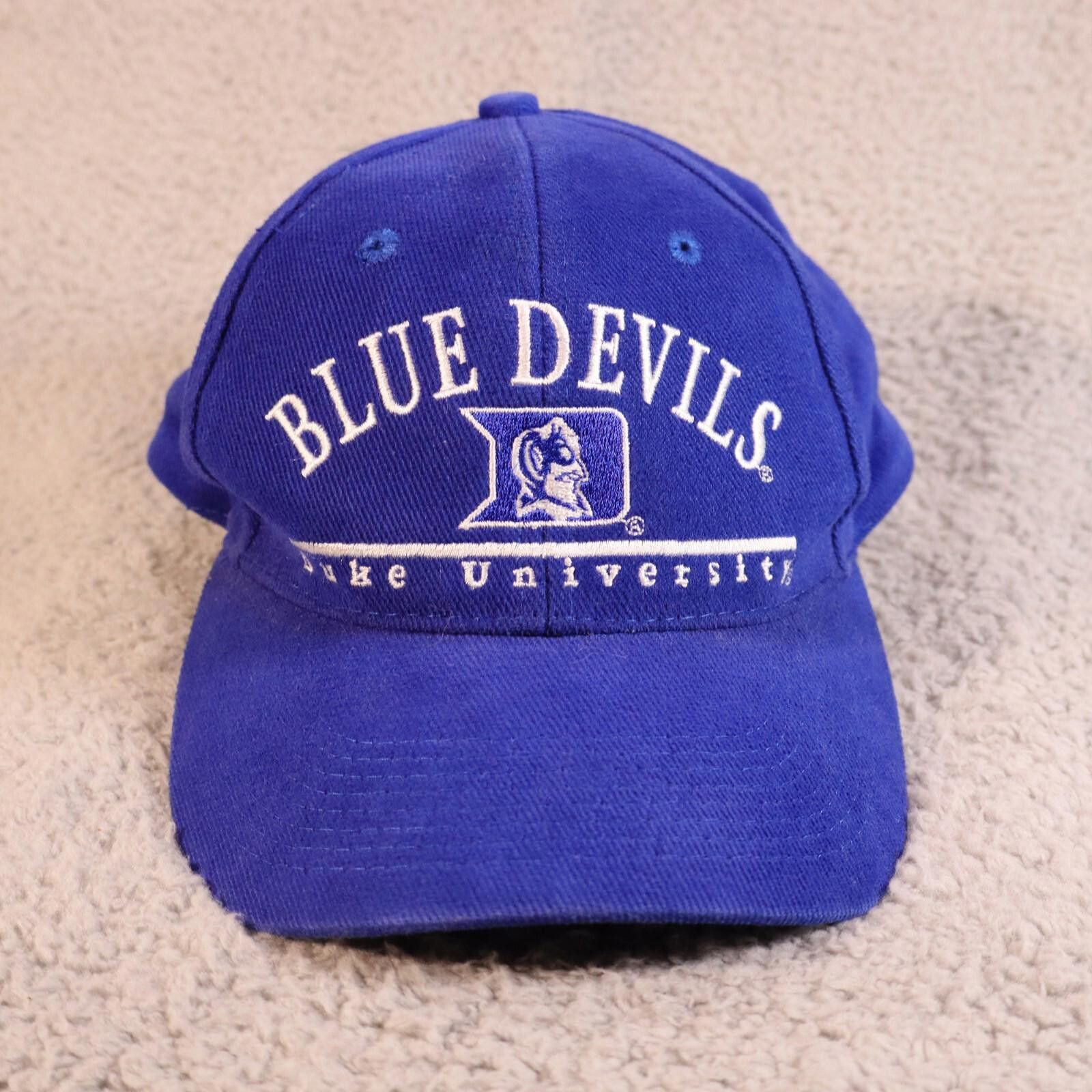Other Duke Blue Devils Hat Cap Adjustable Strap Blue Vtg Size ONE SIZE - 1 Thumbnail