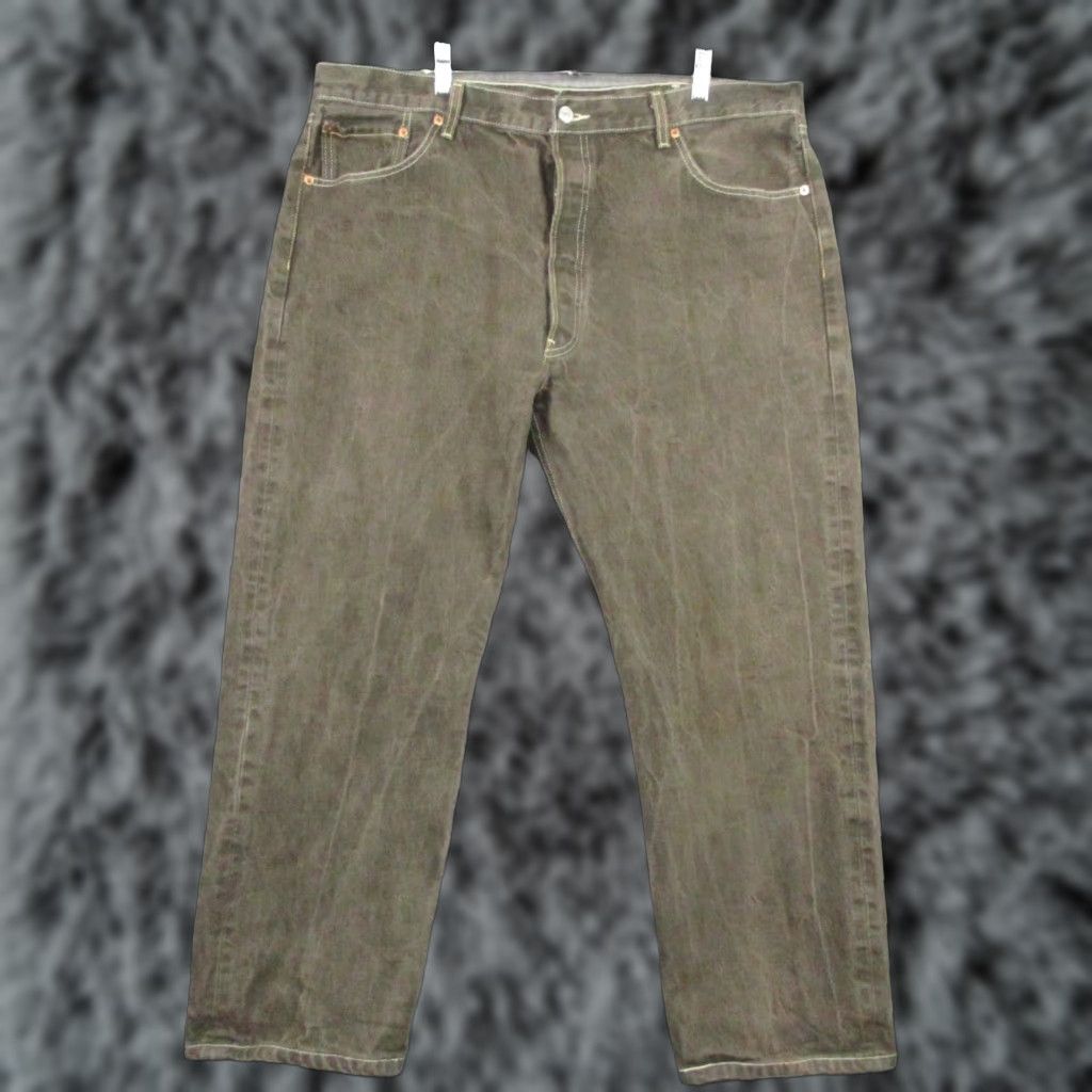 Levi's Levi's 501XX Jeans Button Fly 42x30 Men Straight Dark Brown Denim Jeans Size US 40 / EU 56 - 1 Thumbnail