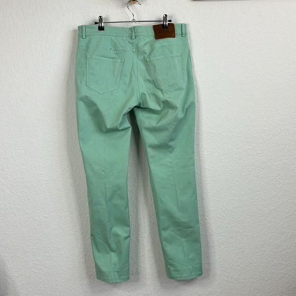 Etro Etro Ponyhair Tag Cotton Mint Branded Leather Straight Leg D Size US 36 / EU 52 - 9 Thumbnail