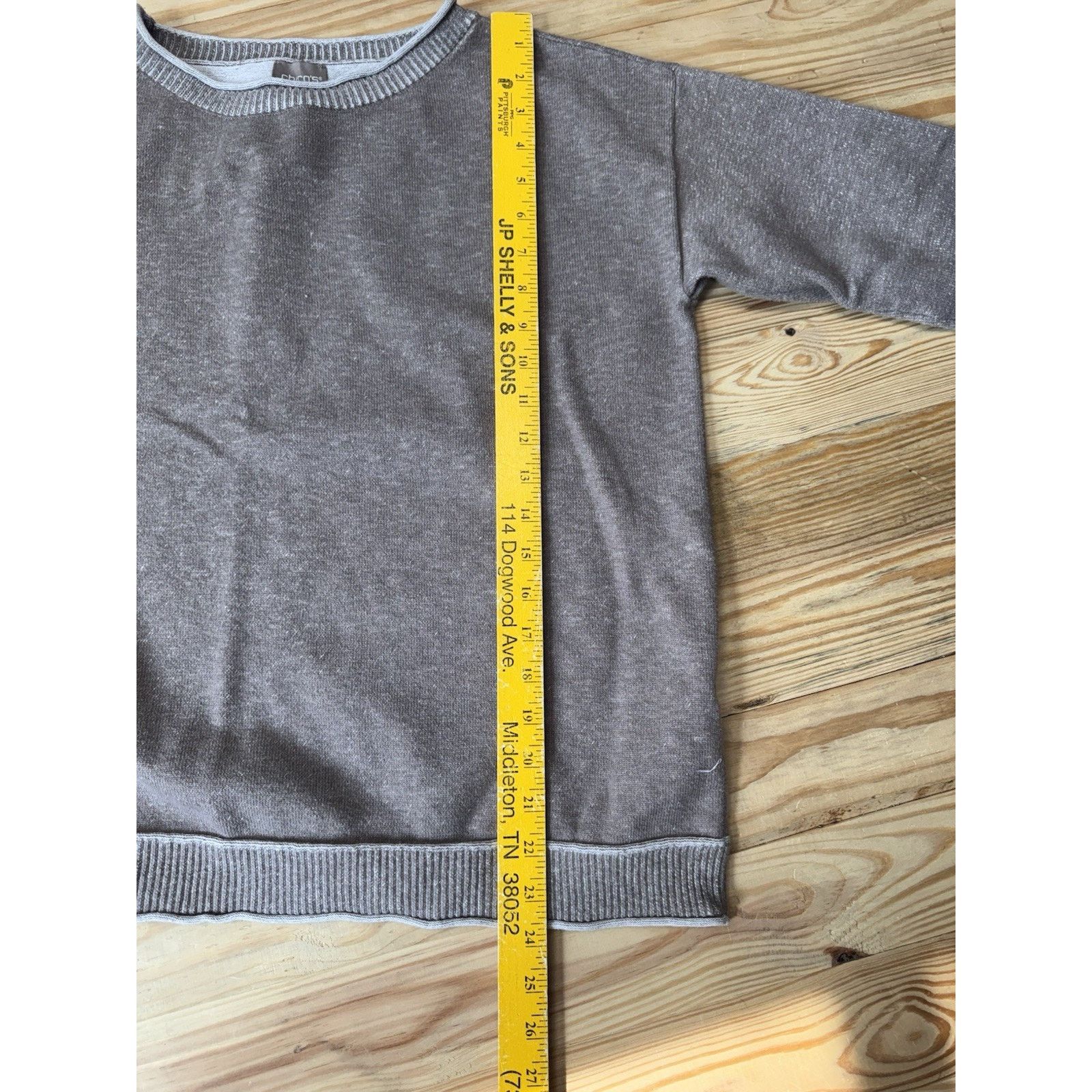 Chicos Chico's Womens 2 Long Sleeve Stretch Knit Sweater Taupe Tan Size XL / US 12-14 / IT 48-50 - 6 Thumbnail