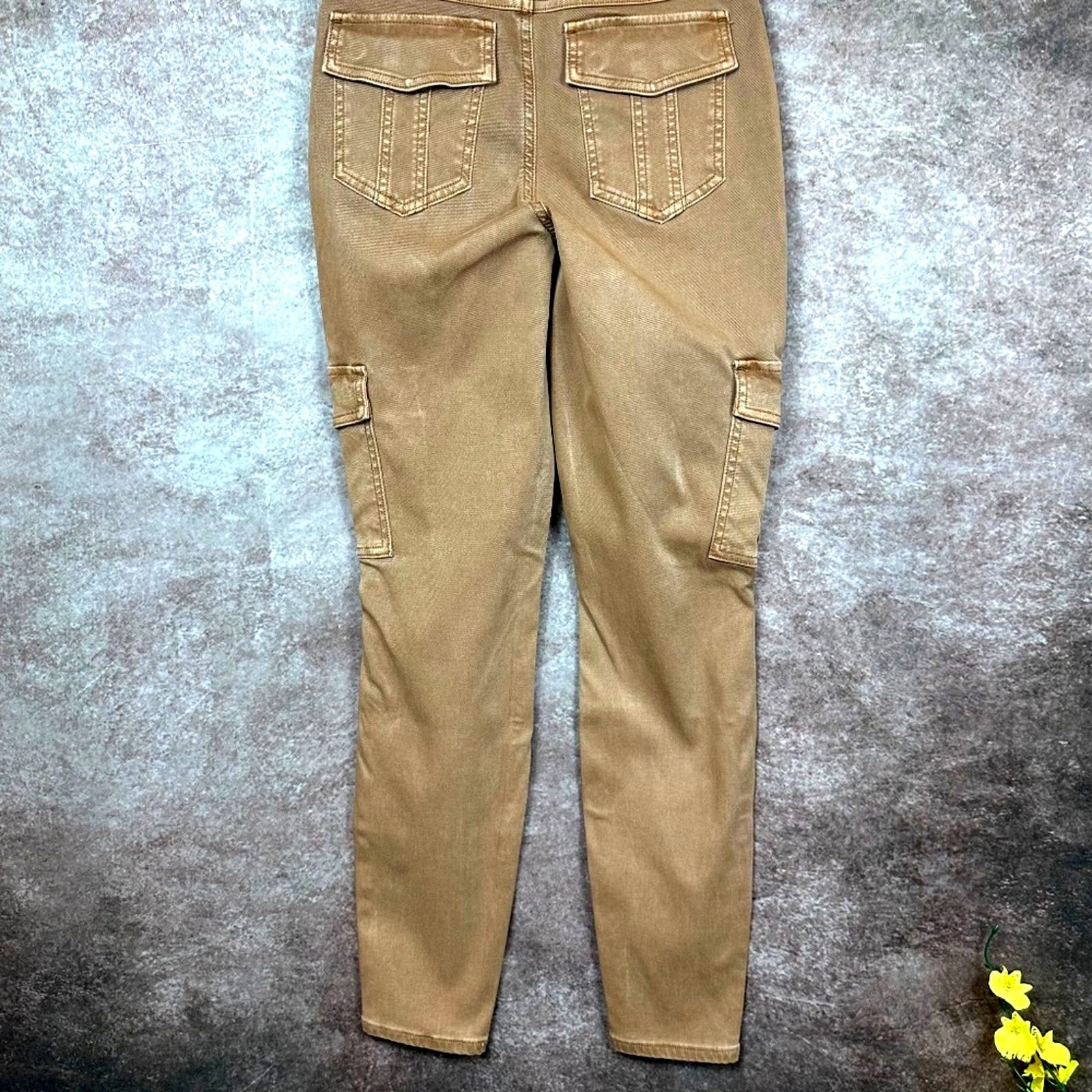 Spanx Spanx Stretch Twill Ankle Cargo Pants Honey Glow M (6/8) Size 29" - 12 Thumbnail