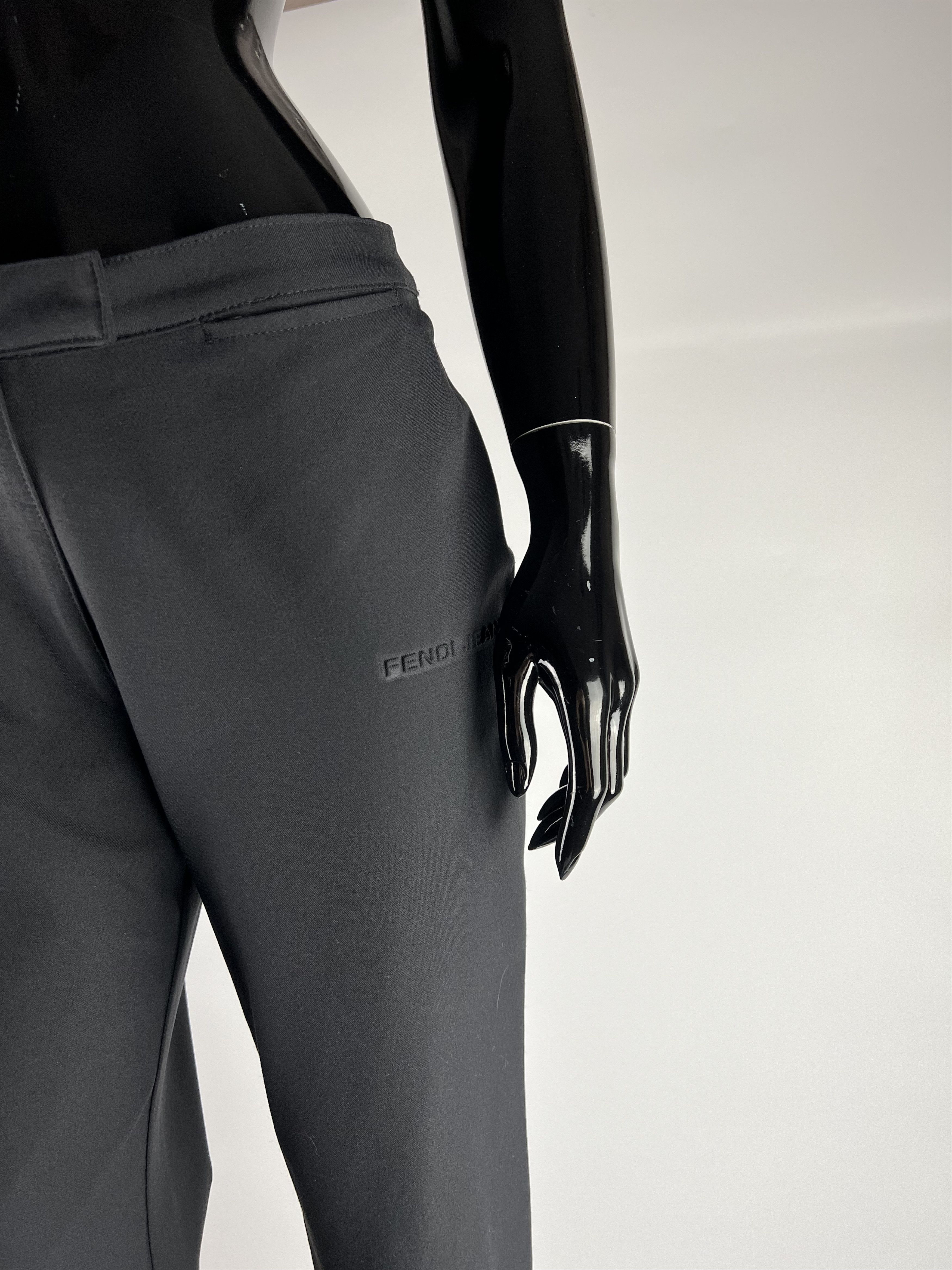 Fendi 90s Rare VTG Fendi Women's Black Pants Size 30" / US 8 / IT 44 - 1 Thumbnail