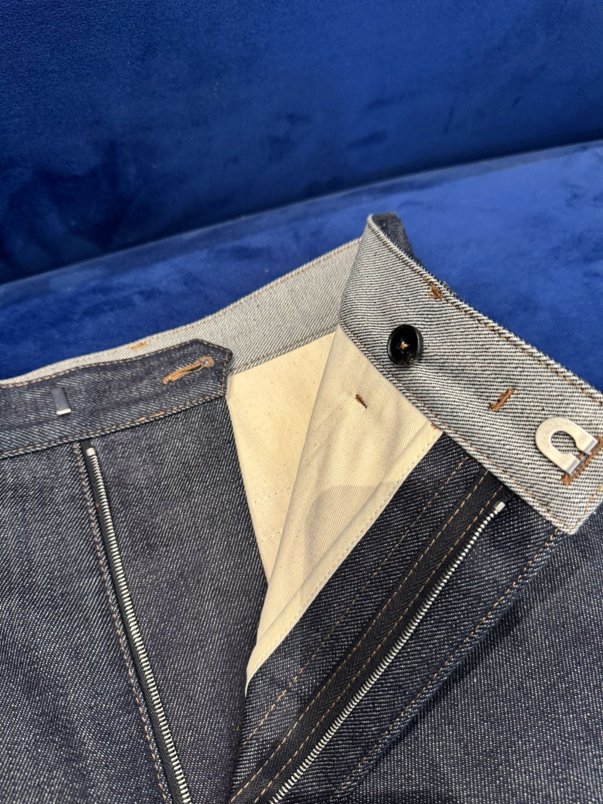 Jil Sander NWT Dark Indigo Denim Pleated Bermuda Shorts - BLUE, 44 Size US 28 / EU 44 - 10 Thumbnail