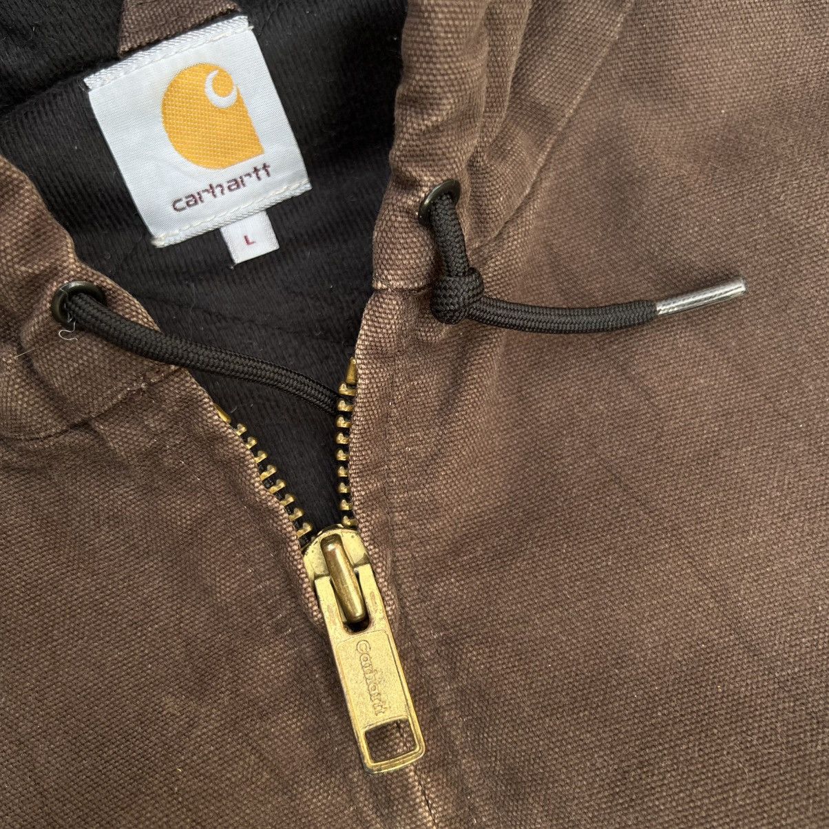 Carhartt × Vintage Vintage Carhartt Active Dark Brown Jacket Size US M / EU 48-50 / 2 - 3 Thumbnail
