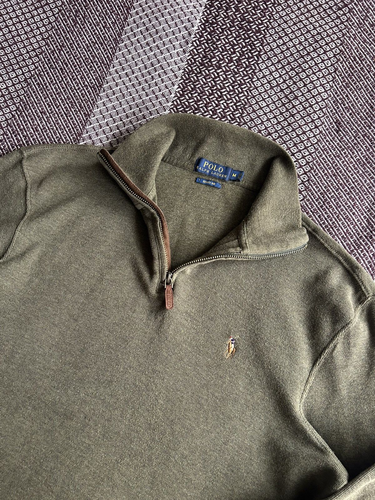 Vintage Polo Ralph Lauren 1/4 Zip Solid Sweater Old Money Size M Size US M / EU 48-50 / 2 - 6 Thumbnail