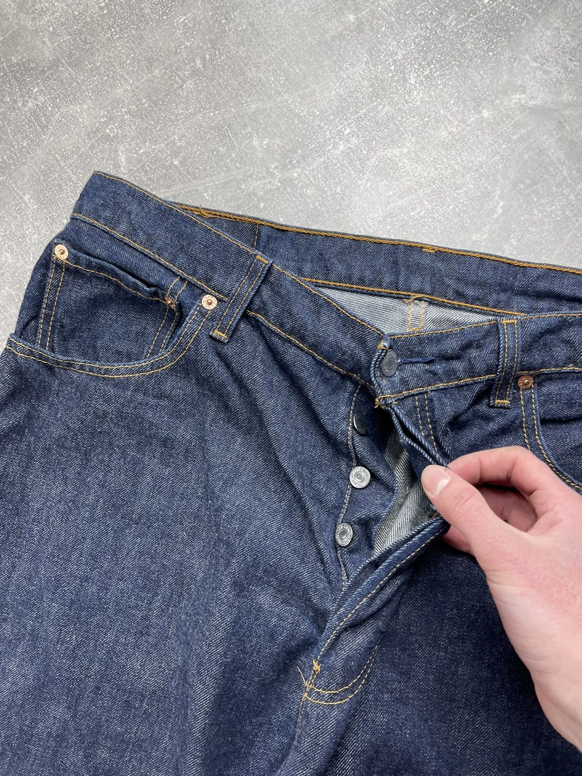 Levi's Levi’s 513 "Big Boy" VNTG Jeans Dark Blue Denim Size US 38 / EU 54 - 9 Thumbnail