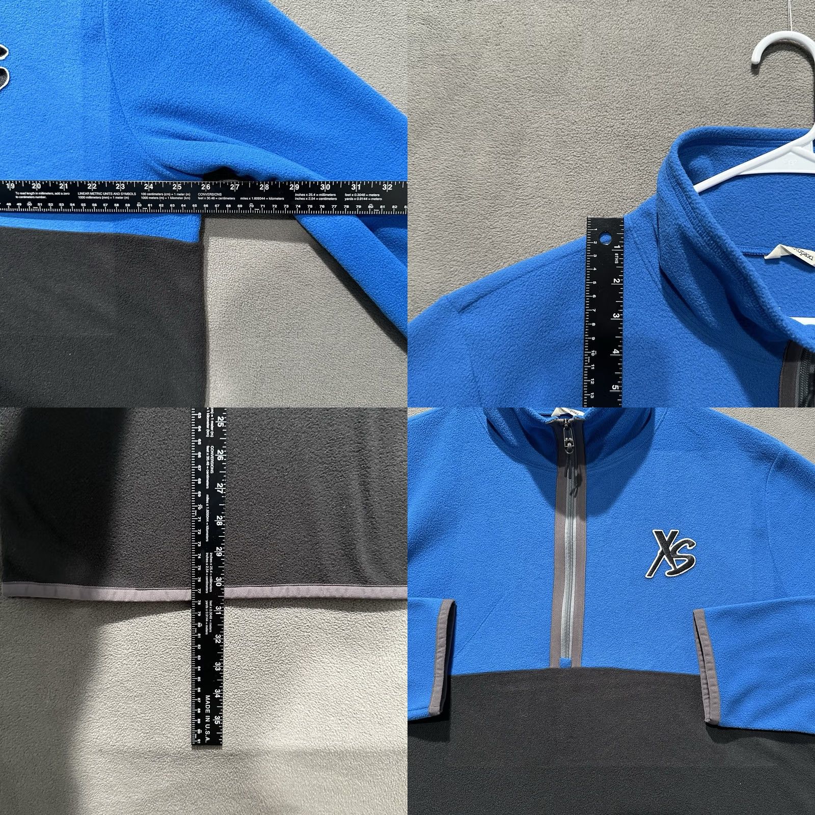 Cotopaxi Cotopaxi Pullover Mens XL Blue Black 1/2 Zip Amado Fleece Mock Neck Outdoor GUC Size US XL / EU 56 / 4 - 8 Thumbnail