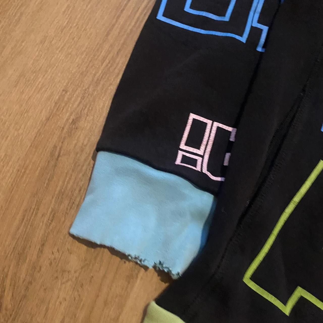Other Black hoodie with multi-coloured print, streetwear Size US L / EU 52-54 / 3 - 6 Thumbnail