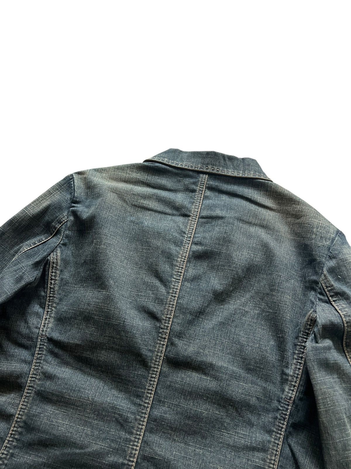 Marithe + Francois Girbaud 1990s Marithe Francois Girbaud Denim Blazer Jacket Size S / US 4 / IT 40 - 9 Thumbnail