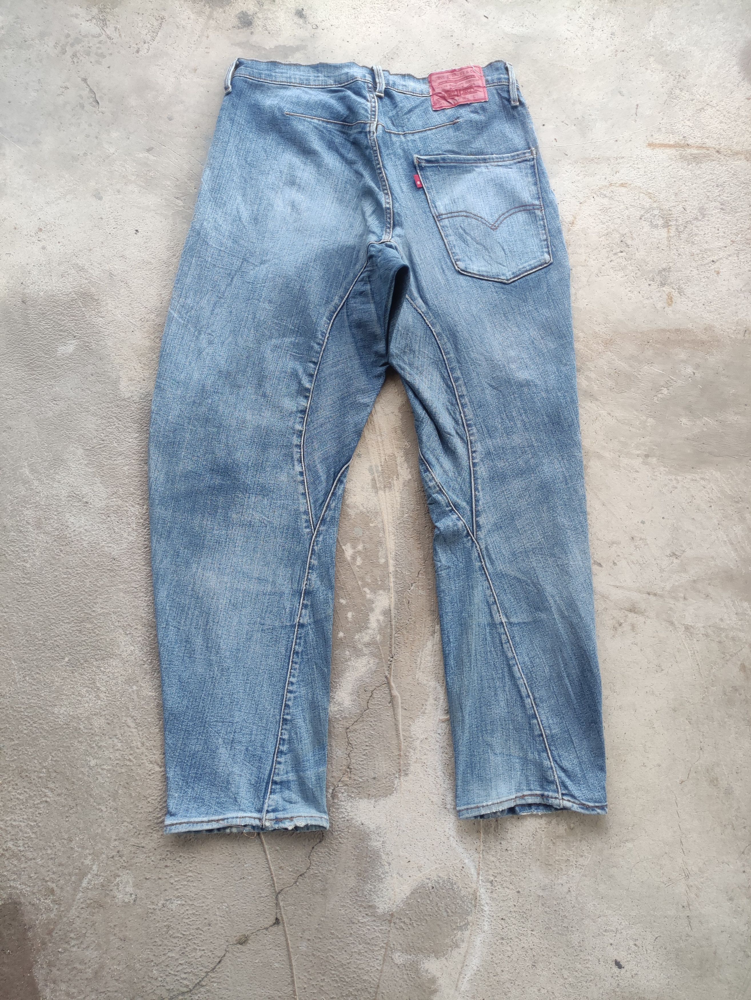 Levi's Vintage Levis Premium Japan Button Jean Distressed Faded Size US 34 / EU 50 - 9 Thumbnail