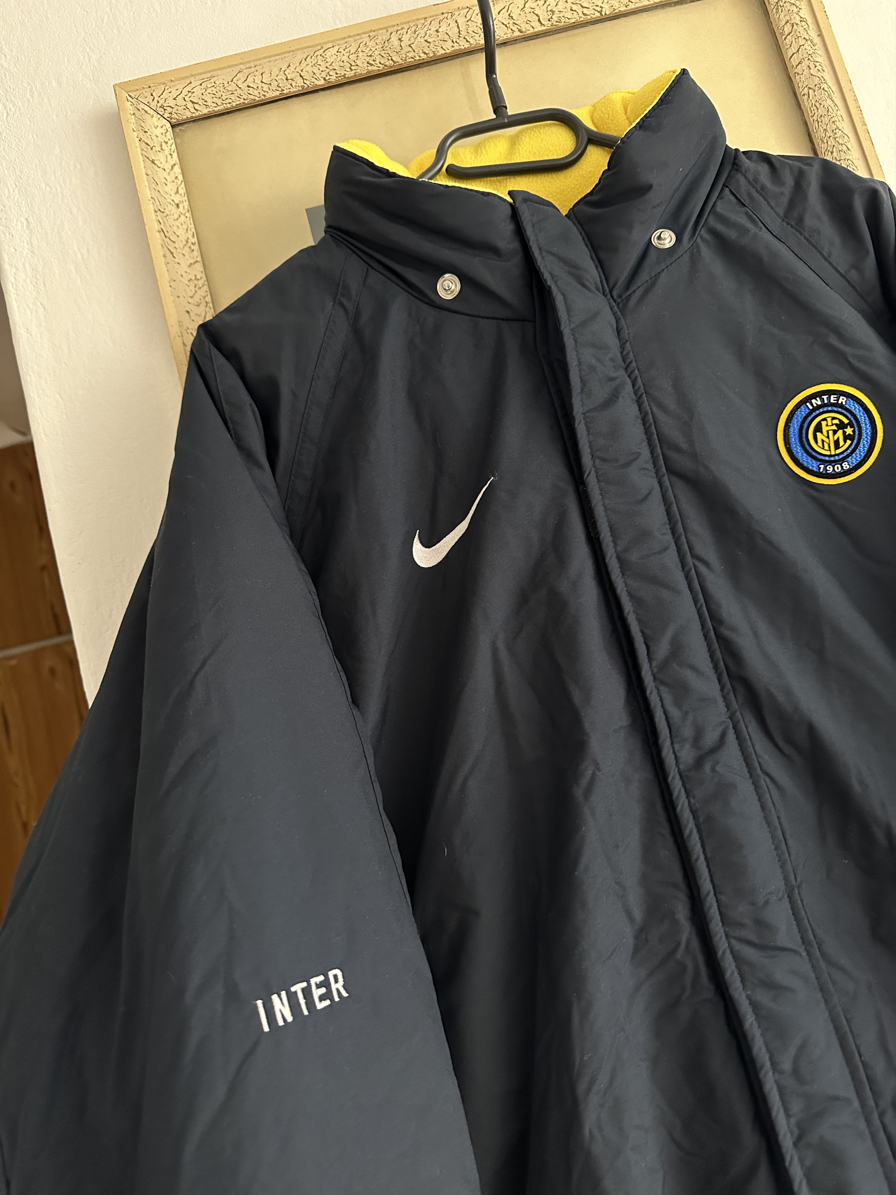 Nike Vintage Internazionale Inter Football Jacket Puffer Size US L / EU 52-54 / 3 - 4 Thumbnail