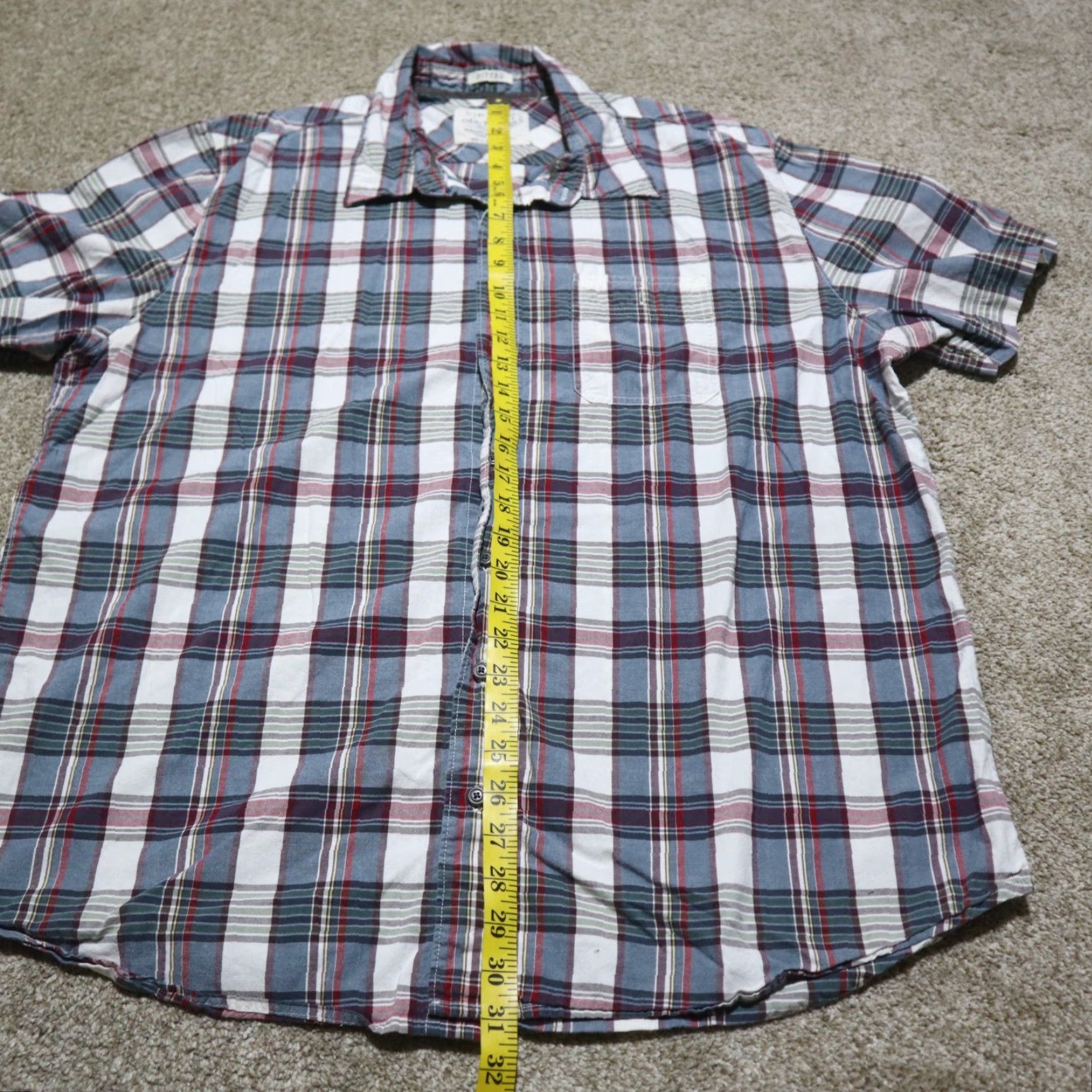 Old Navy Old Navy Shirt Men's 2XL Plaid Long Sleeve Button-Up Multicolor Cotton Blend 2000s 2XL Mens Shirt Size US XXL / EU 58 / 5 - 6 Thumbnail