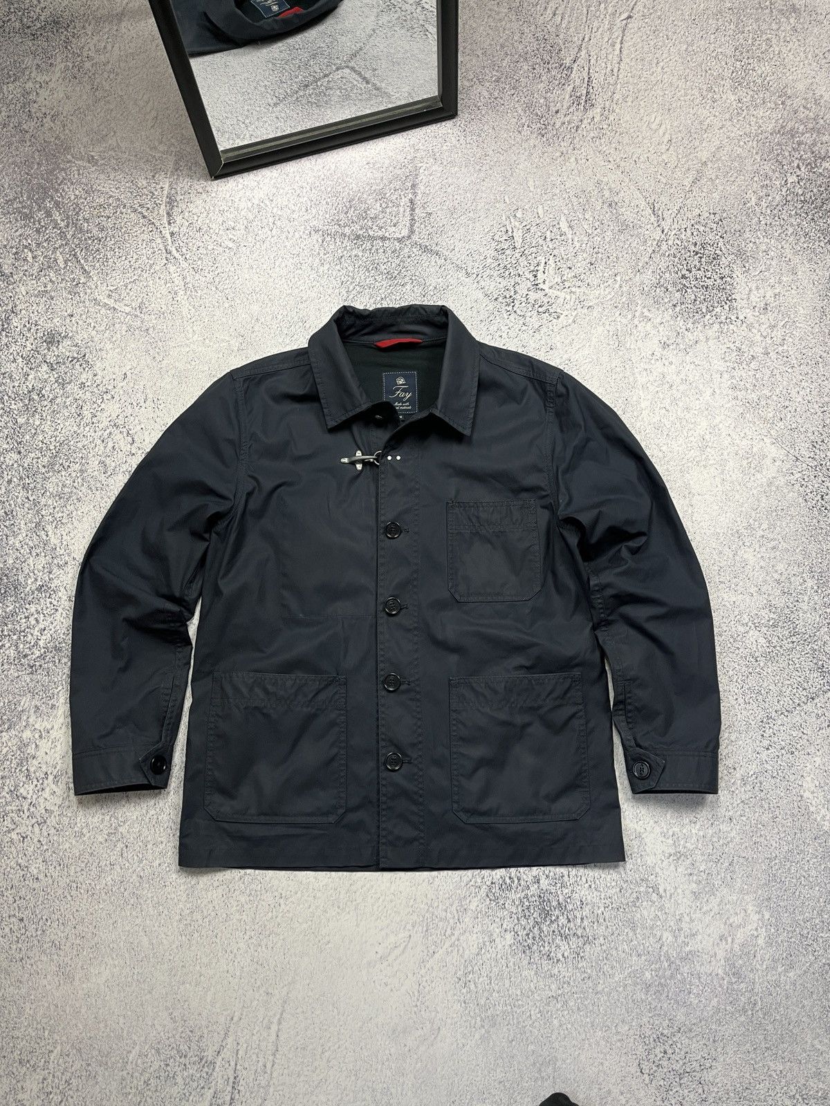Fay Men’s Bomber Jacket Luxury Coat Overshirt Size Medium