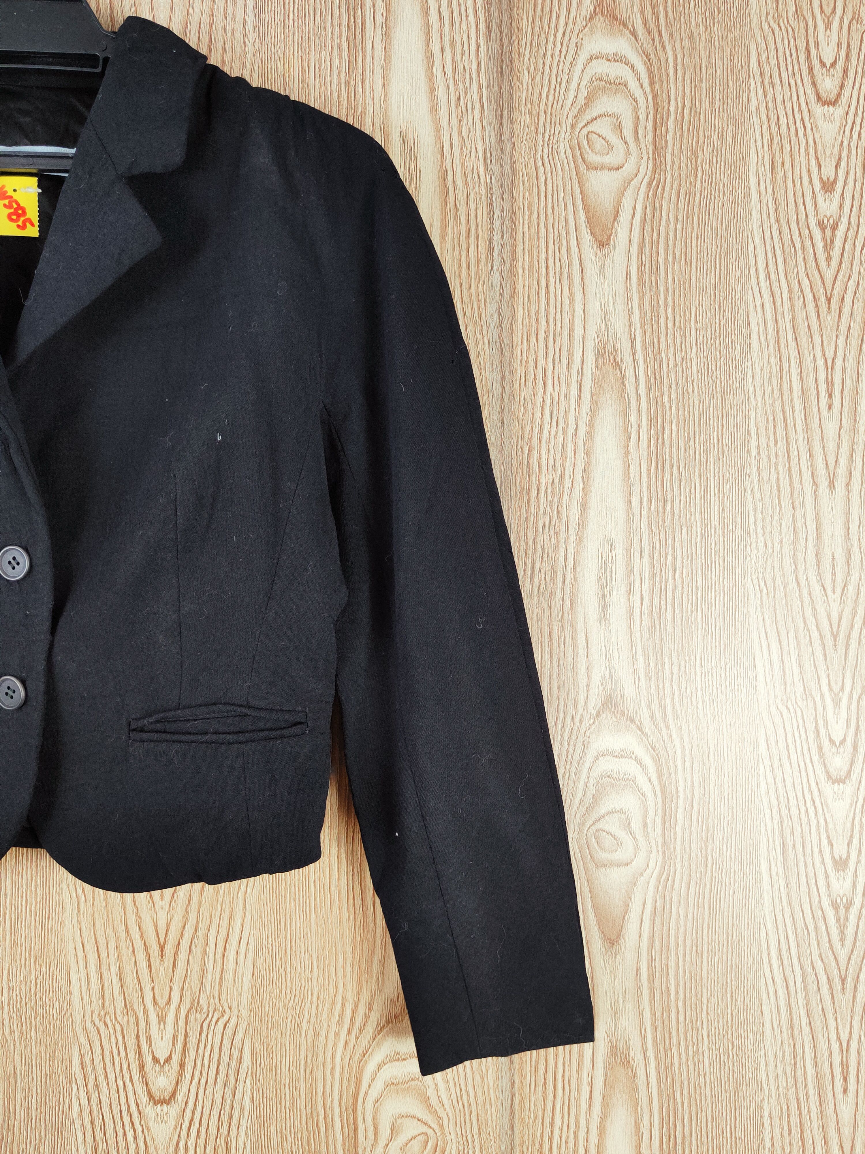 Japanese Brand × Vintage Japan ripped distressed Black Crop Top Blazers #W585 Size S / US 4 / IT 40 - 7 Thumbnail