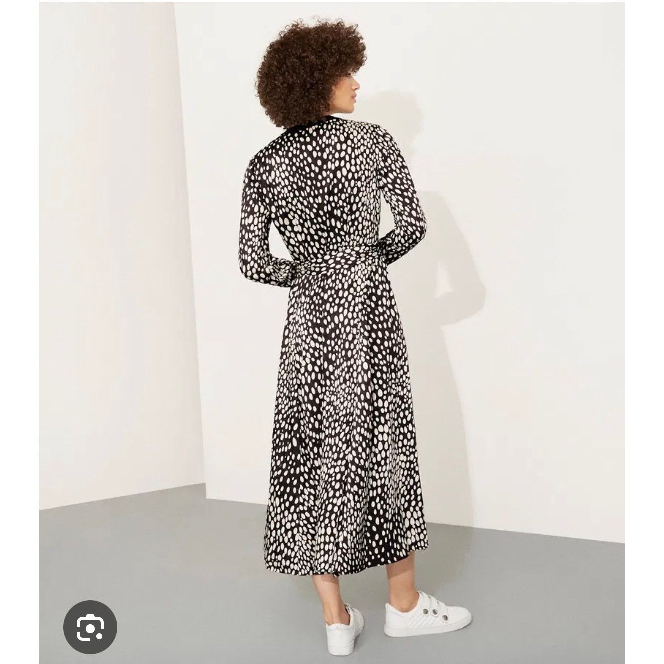 Karen Millen Karen Millen Black White Cheetah Animal Print Midi Dress Size S / US 4 / IT 40 - 2 Thumbnail