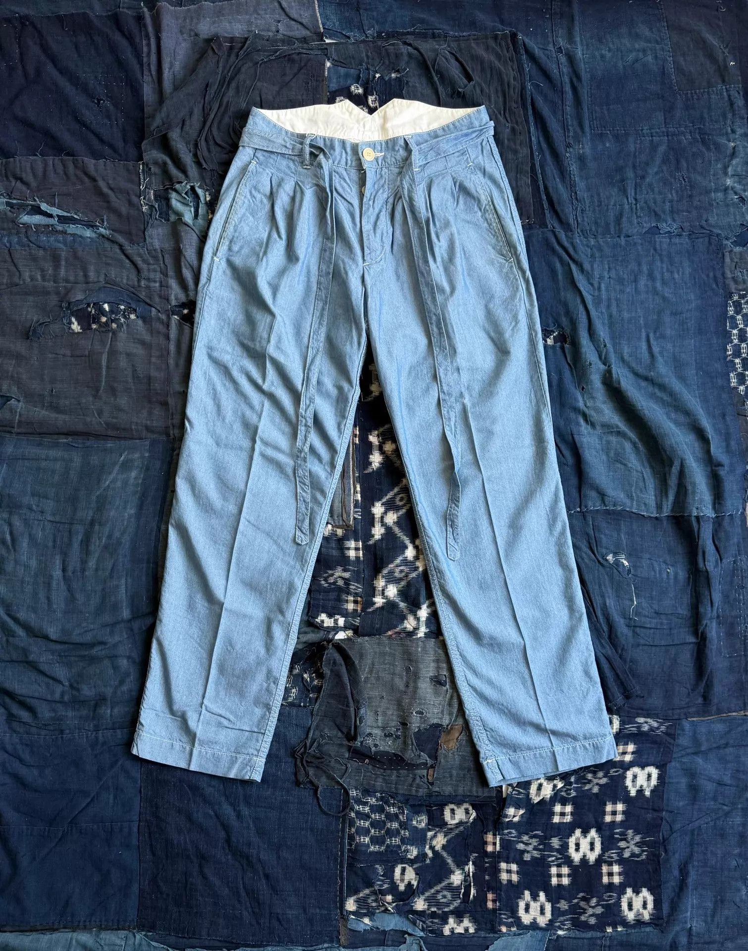 Visvim VISVIM 19AW HAKANA PANTS C/SI CHAMBRAY Light Blue 2 Size US 32 / EU 48 - 1 Thumbnail