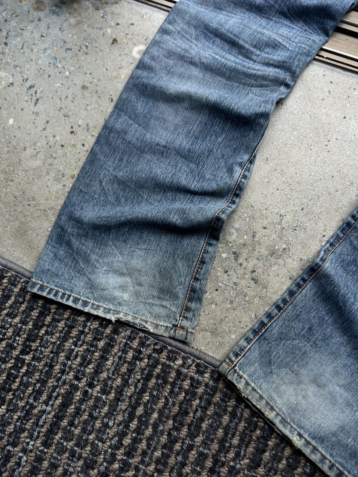 Japanese Brand NIPPON BLUE EMBROIDED EVISU STYLE JEANS Y2K Size US 30 / EU 46 - 5 Thumbnail