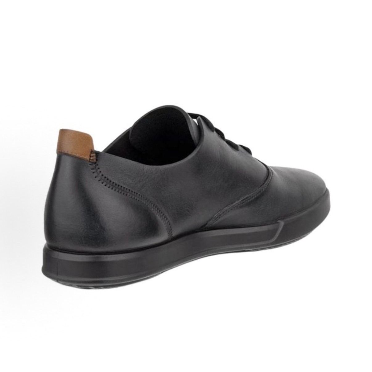 Ecco ECCO MEN'S 47 TRAVEL LACE UP SNEAKER BLACK LEATHER NIB 55110 Size US 13 / EU 46 - 3 Thumbnail