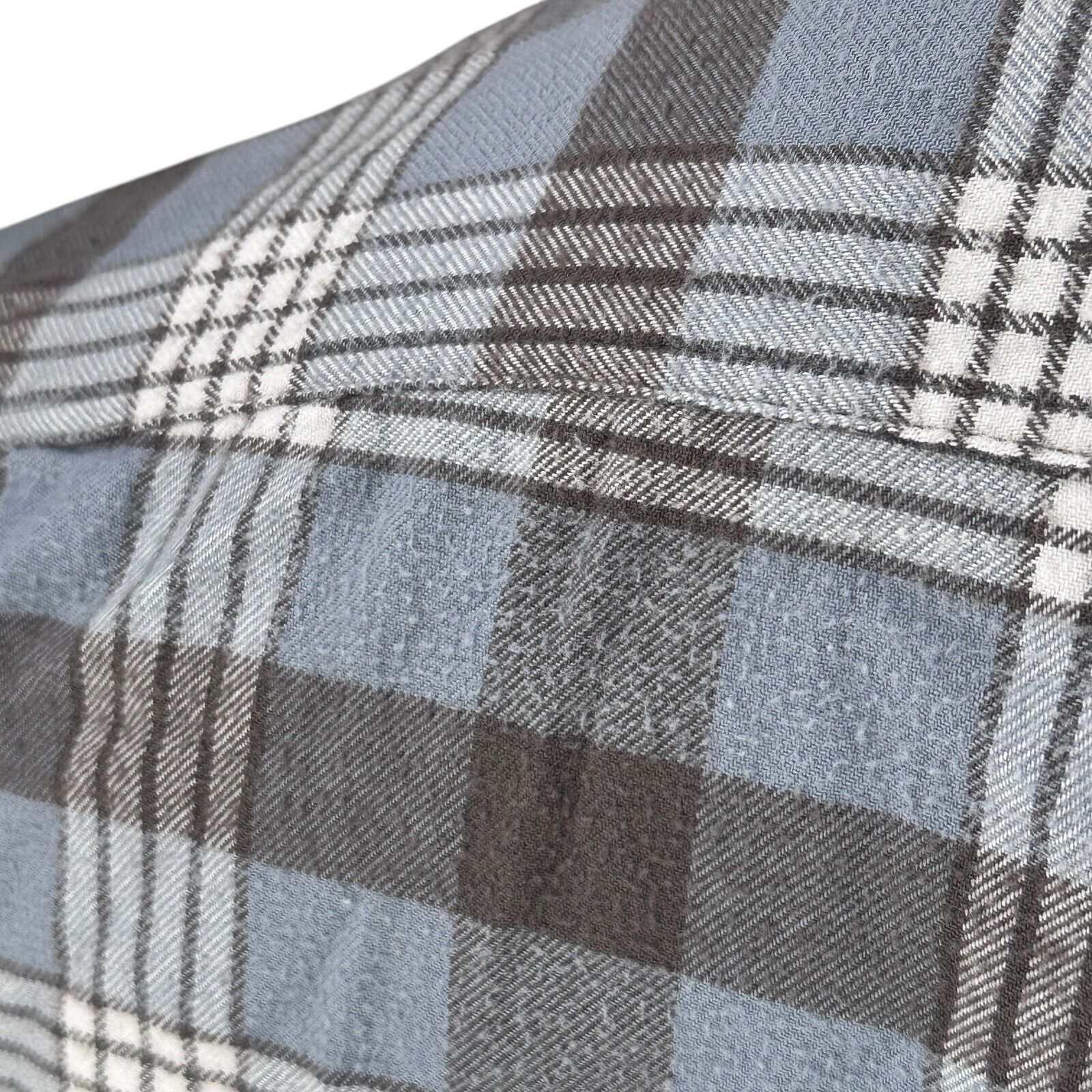 J.Crew J.Crew Flannel Shirt Mens Medium Gray Blue Plaid Button Up Size US M / EU 48-50 / 2 - 10 Thumbnail
