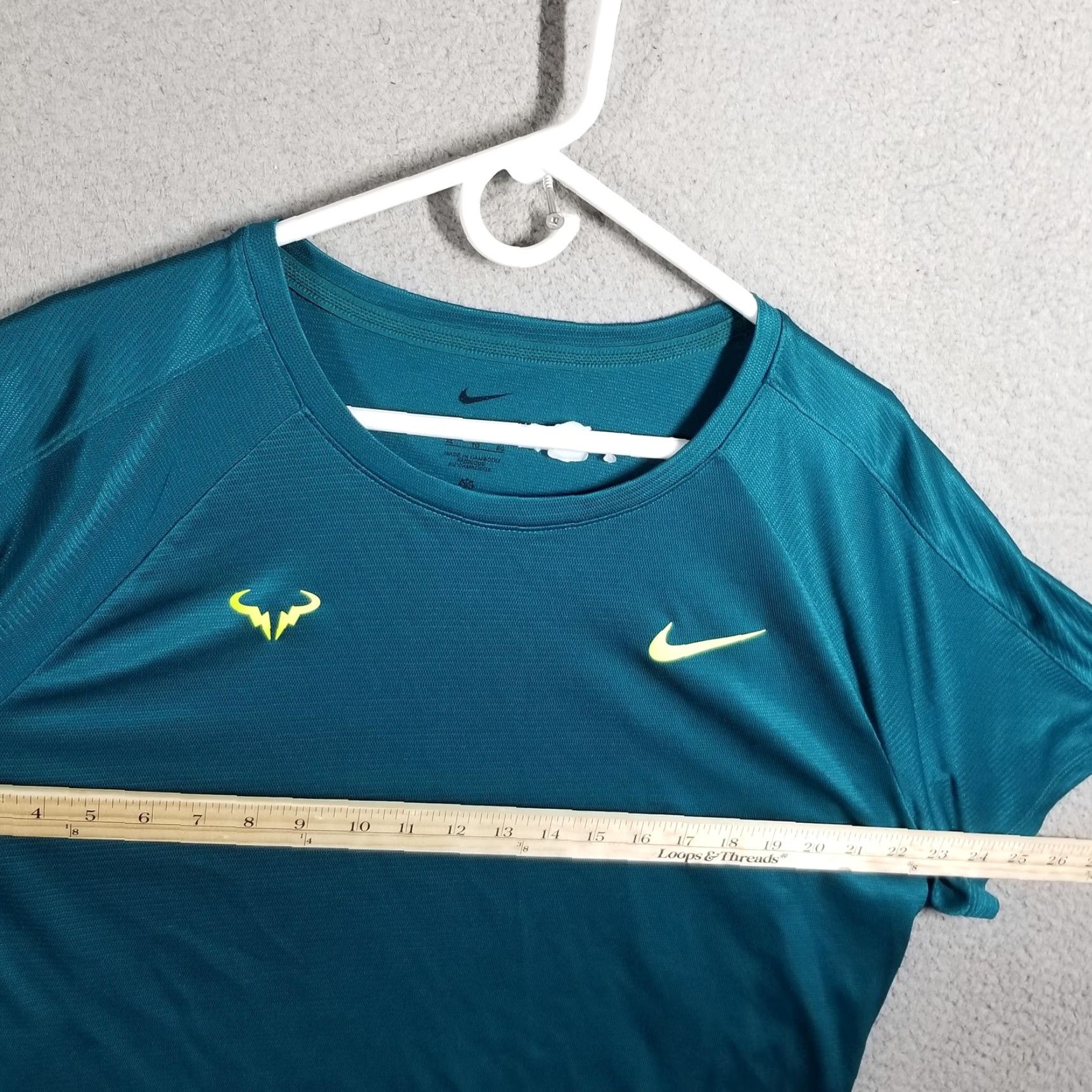 Nike Nike Dri-FIT Tennis Top Shirt Raglan Short Sleeve XL Men’s Teal DV2887-381 Size US XL / EU 56 / 4 - 6 Thumbnail