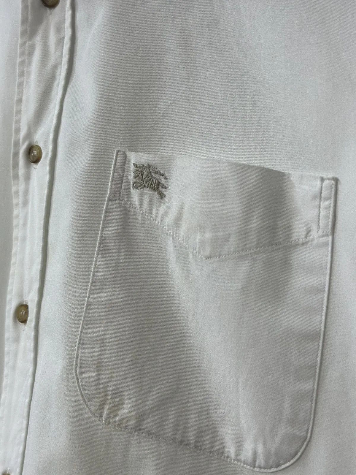 Burberry Prorsum Shirt White Avantgarde Luxury Burberrys Crew Neck Prada Y2K Size US M / EU 48-50 / 2 - 6 Thumbnail