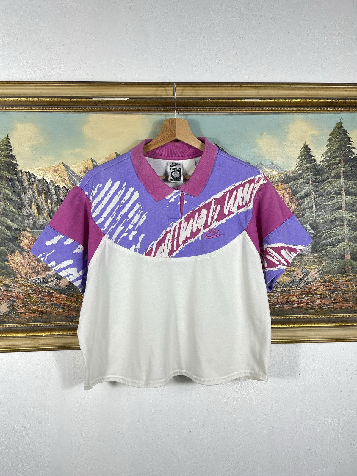 Nike × Vintage Nike Vintage Retro 90s Polo Top T shirt tee Challenge Court Size M / US 6-8 / IT 42-44 - 1 Thumbnail