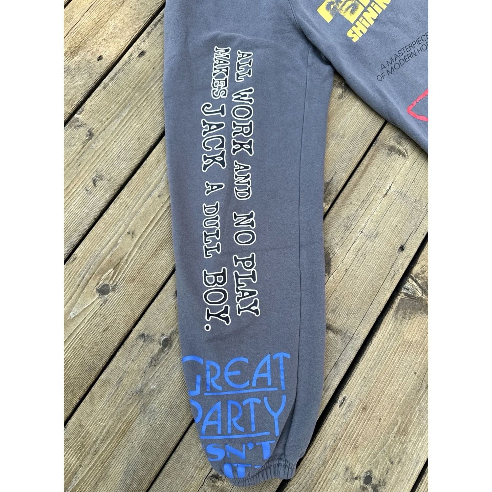 Vintage Dumbgood The Shining Sweatpants Horror Movie Kubrick Joggers XS Women Gray Size 26" / US 2 / IT 38 - 4 Thumbnail